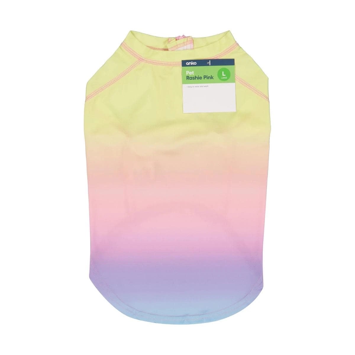 9 Pet Rashie - Large, Pink, 9 of 9