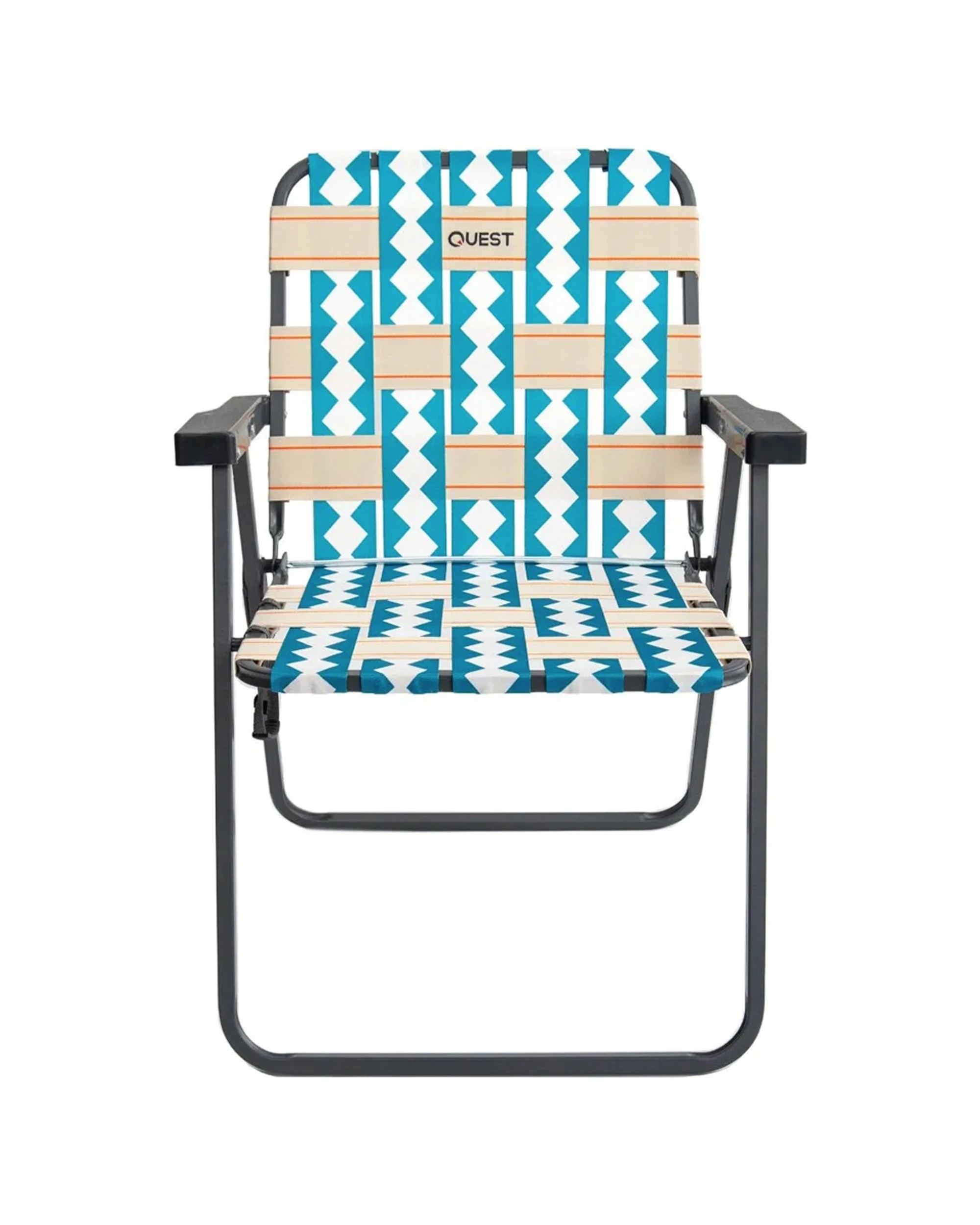 3 Quest Cocomo Foldable Beach Mid Chair With Armrests Steel Frame 110kg - Multi, 3 of 5