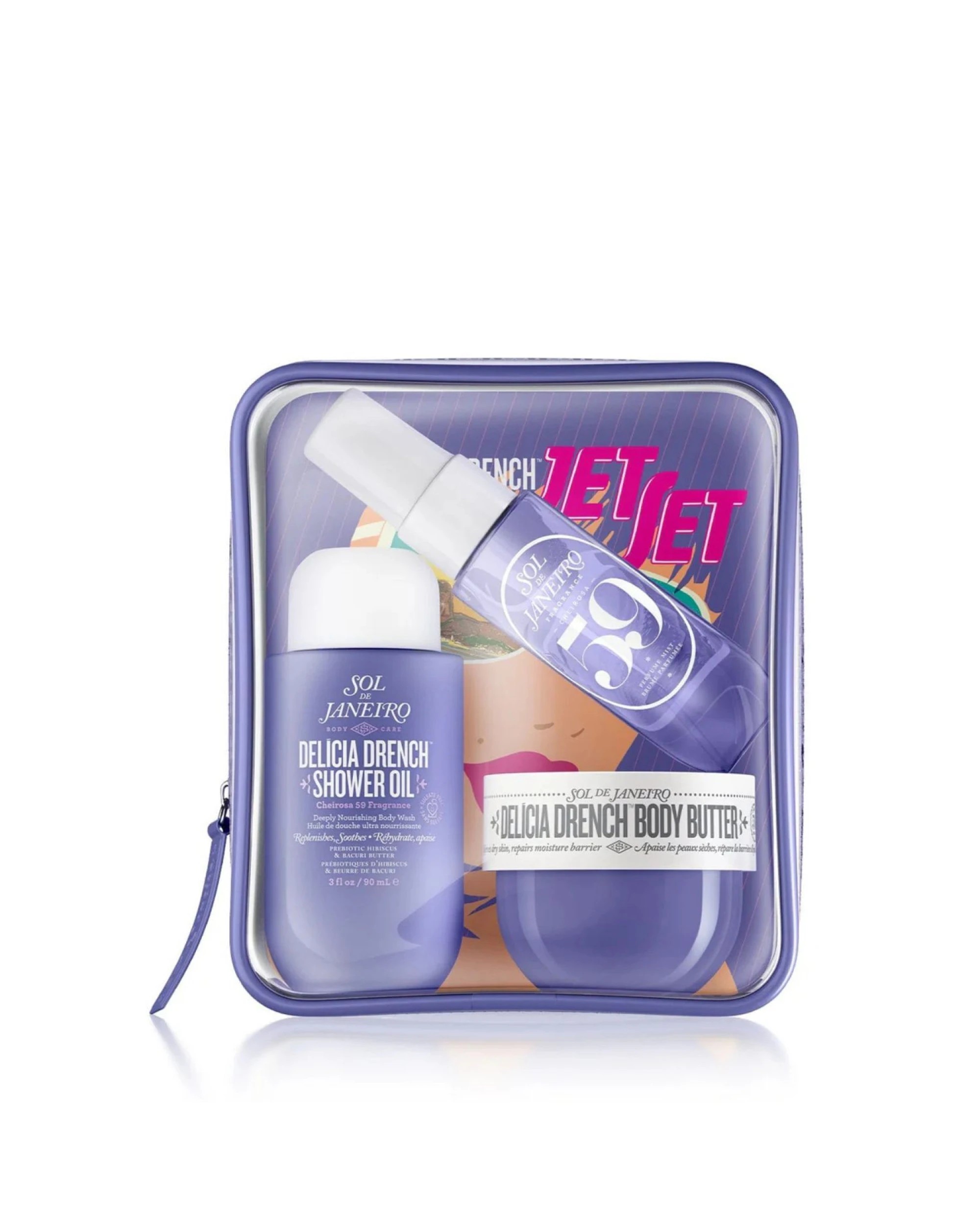 3 Sol de Janeiro Delicia Drench Jet Set (Body Butter 50ml, Shower Oil 90ml, Perfume Mist 30ml), 3 of 3