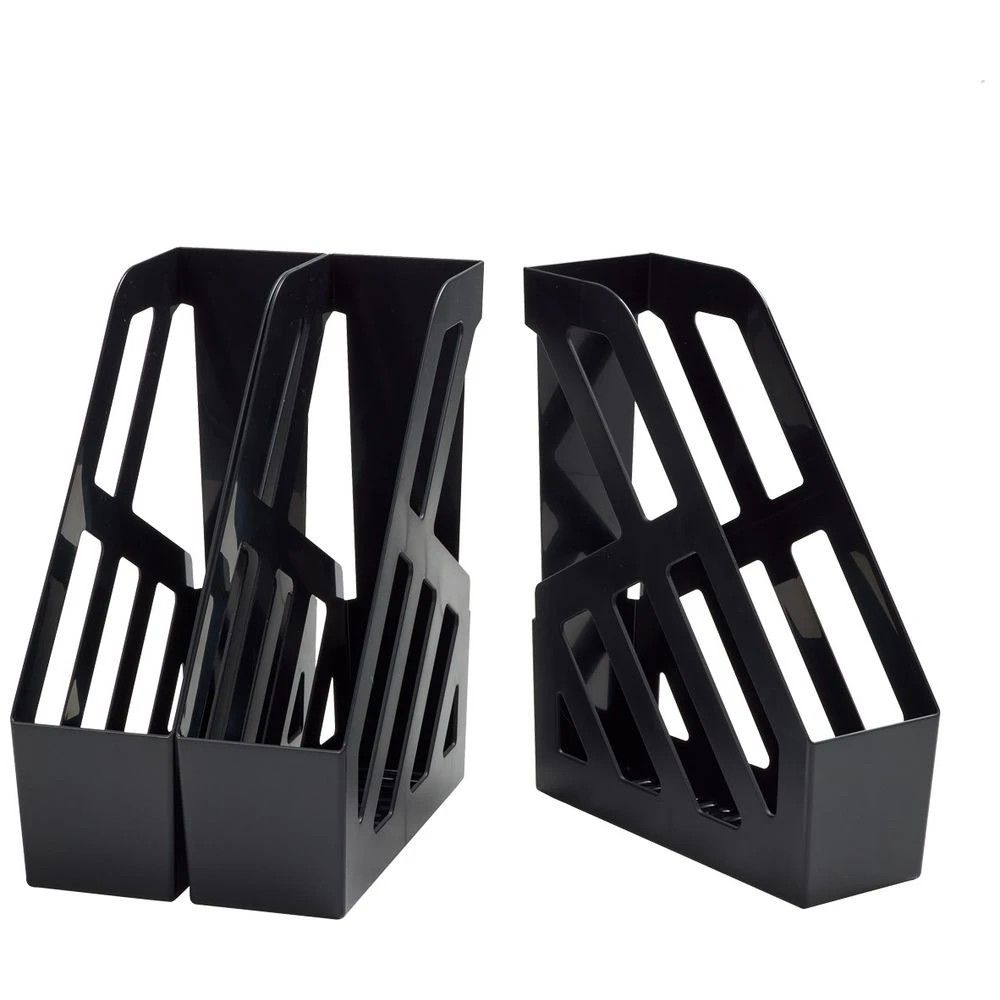 1 Keji A4 Magazine File Black 3 Pack, 1 of 4