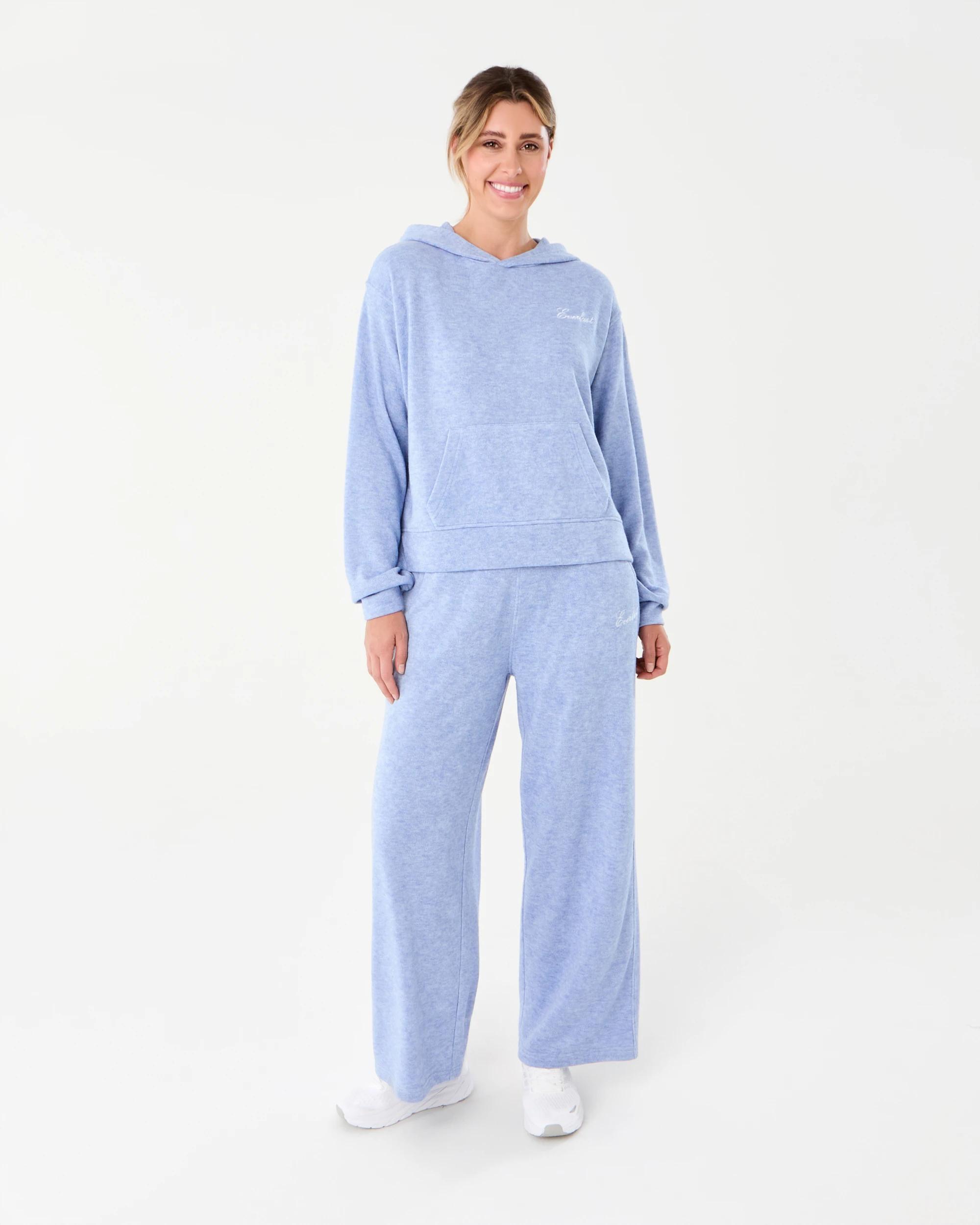 1 Everlast Womens Terry Towelling Hoodie Win Frost, 1 of 8