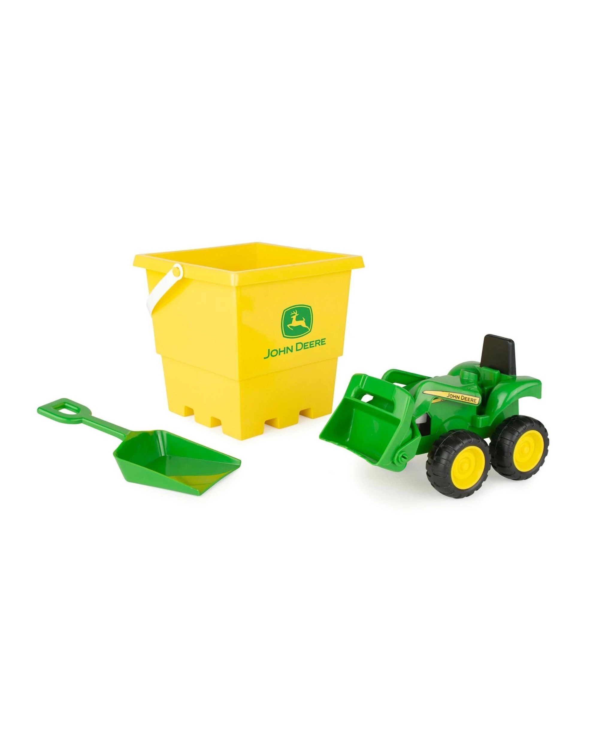 1 John Deere Kids Sandbox Toy Set with Tractor, Bucket, and Shovel, 1 of 5