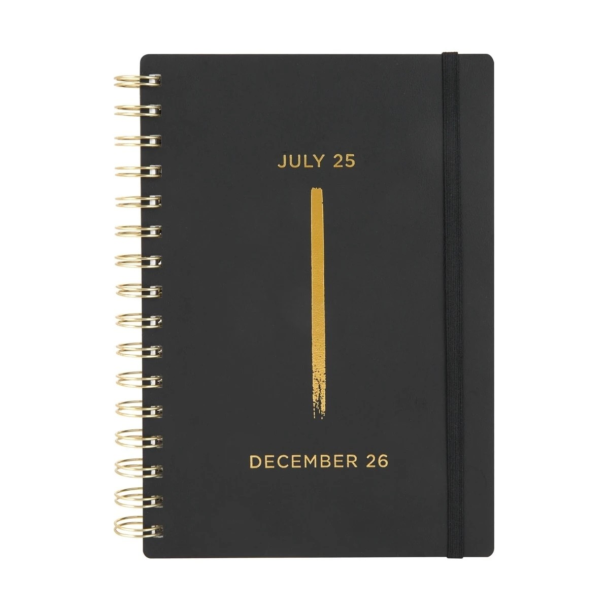 1 2025-26 A5 Spiral Weekly Diary - Black, 1 of 7