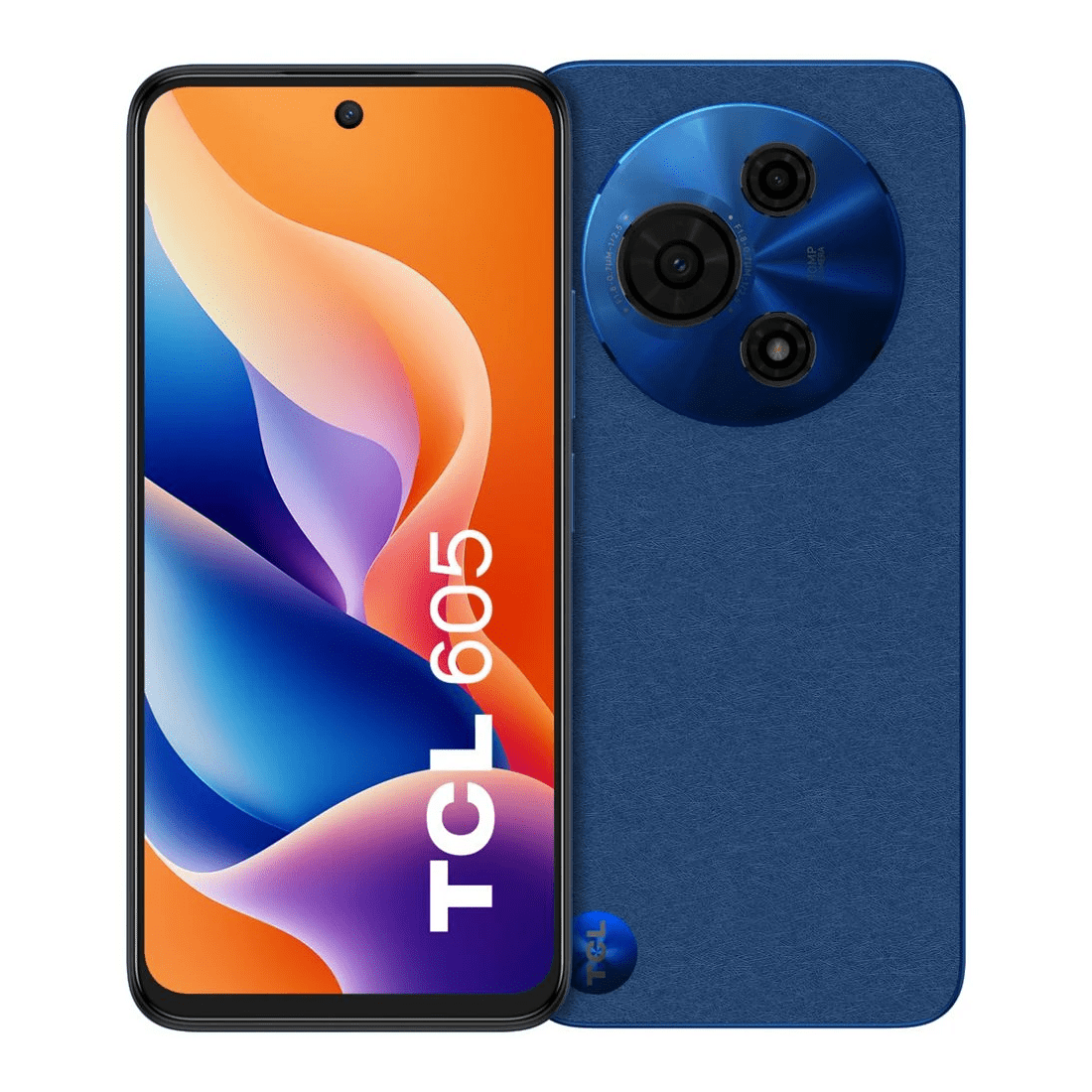 1 TCL 605 128GB Unlocked Smartphone Blue, 1 of 5