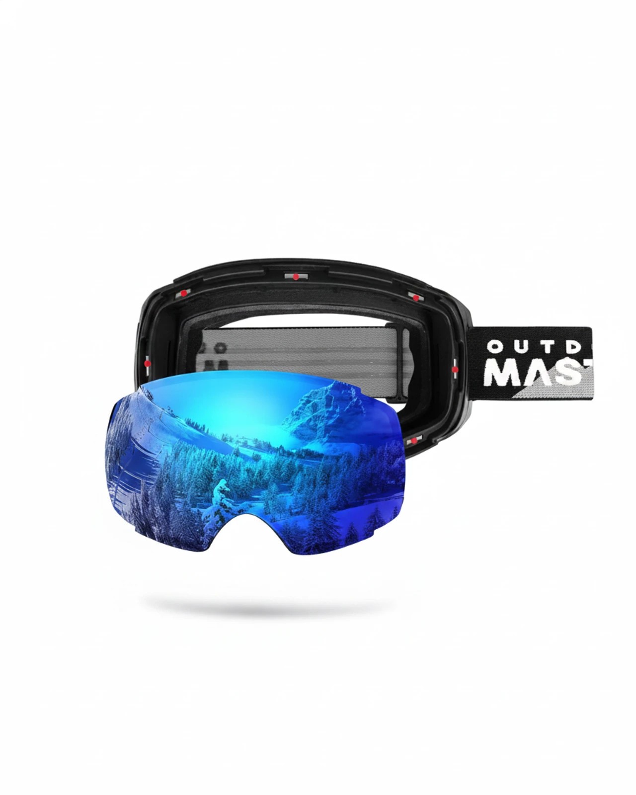 2 OutdoorMaster Ski Goggles PRO Frameless Interchangeable Lens 100% UV400 Protection for OM-2 - Blue, 2 of 6