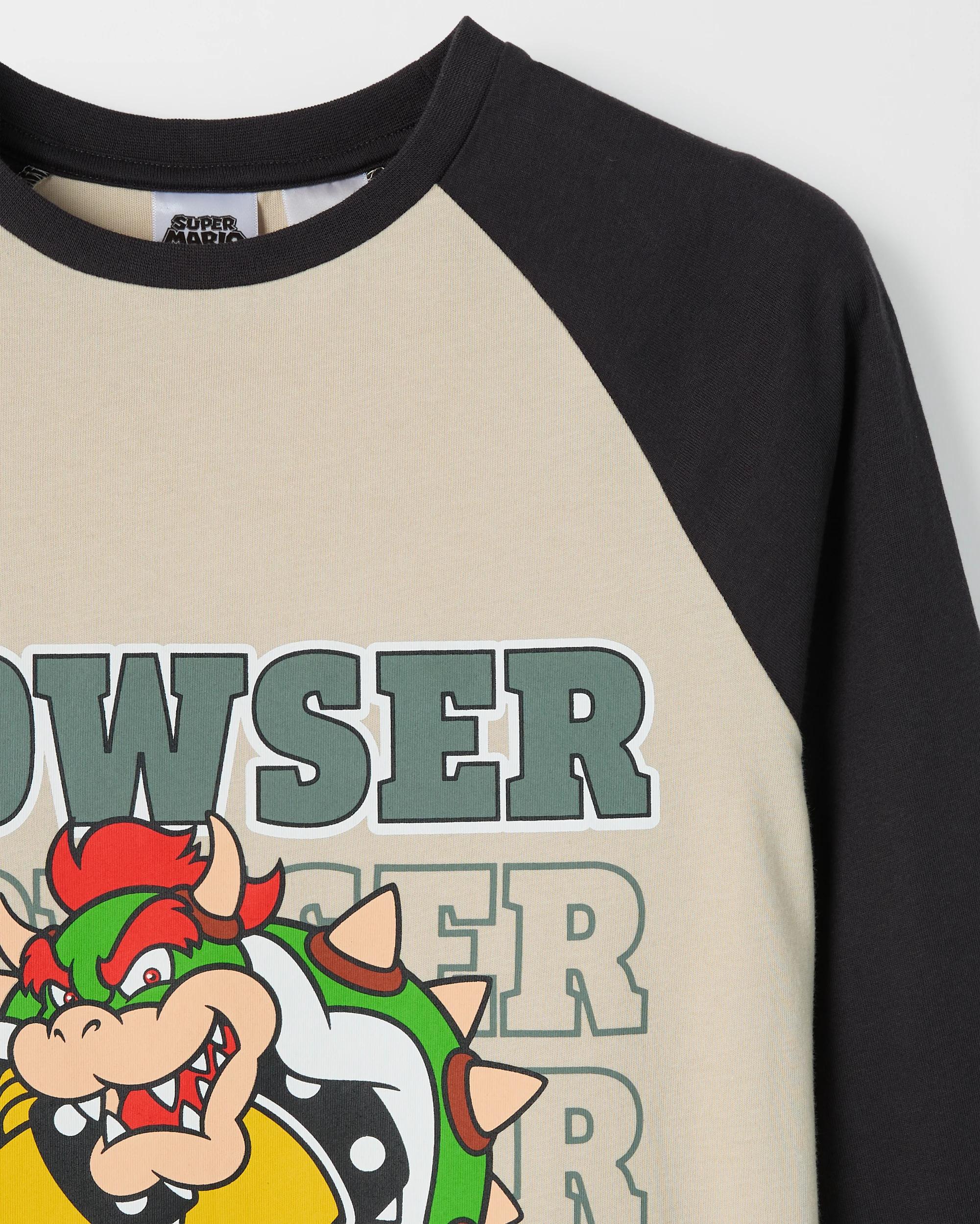 6 Super Mario Australian Cotton Older Boys Jersey Pyjama Set BOWSER, 6 of 7