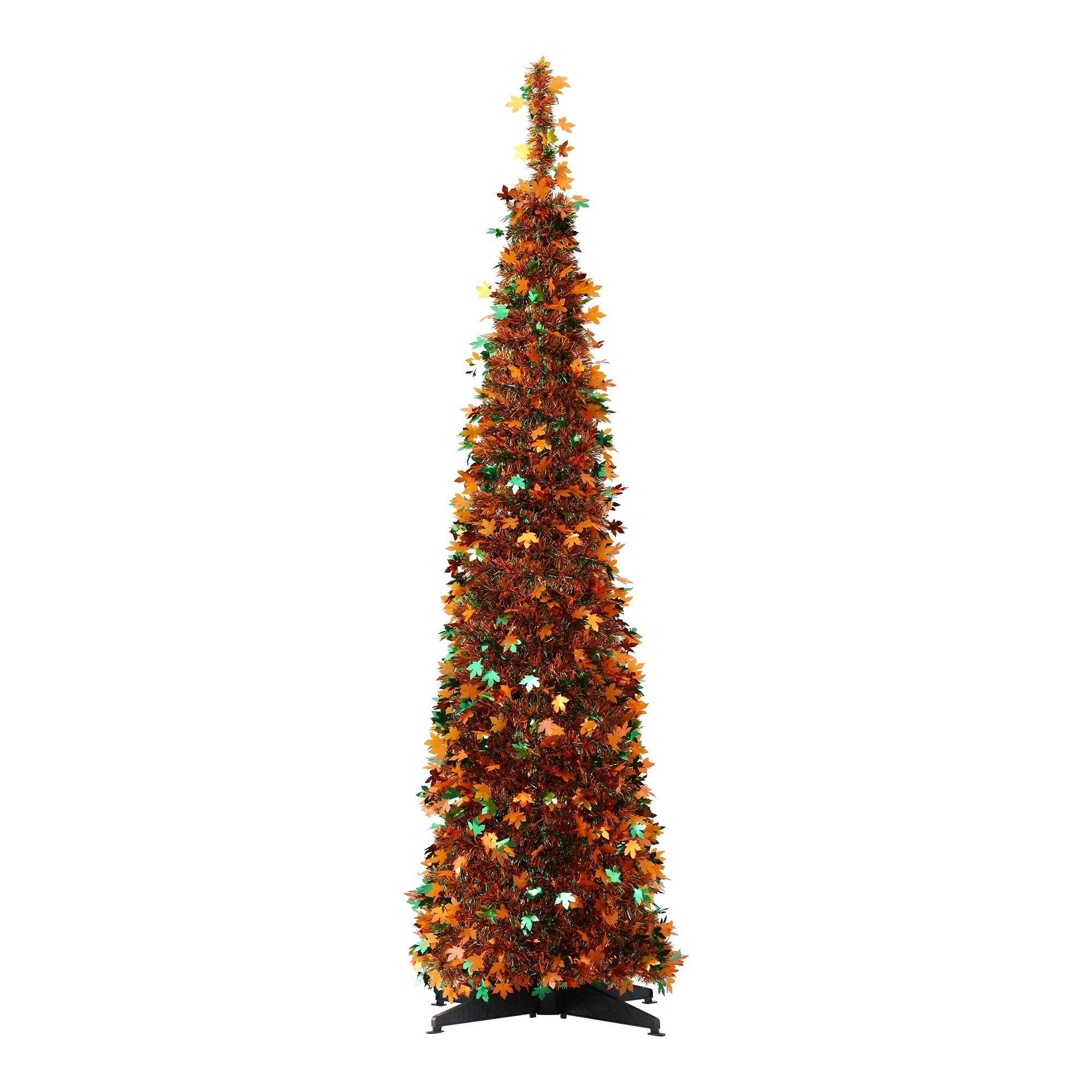8 Jingle Jollys 160cm Pop Up Christmas Tree Artificial Christmas Tree Golden Maple Leaf - Multi, 8 of 8