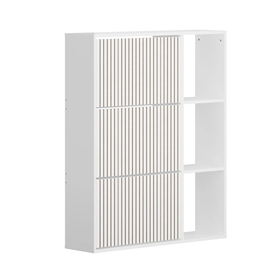 8 Oikiture Shoe Rack Storage Cabinet With Display Shelves Organiser
 - White, 8 of 10