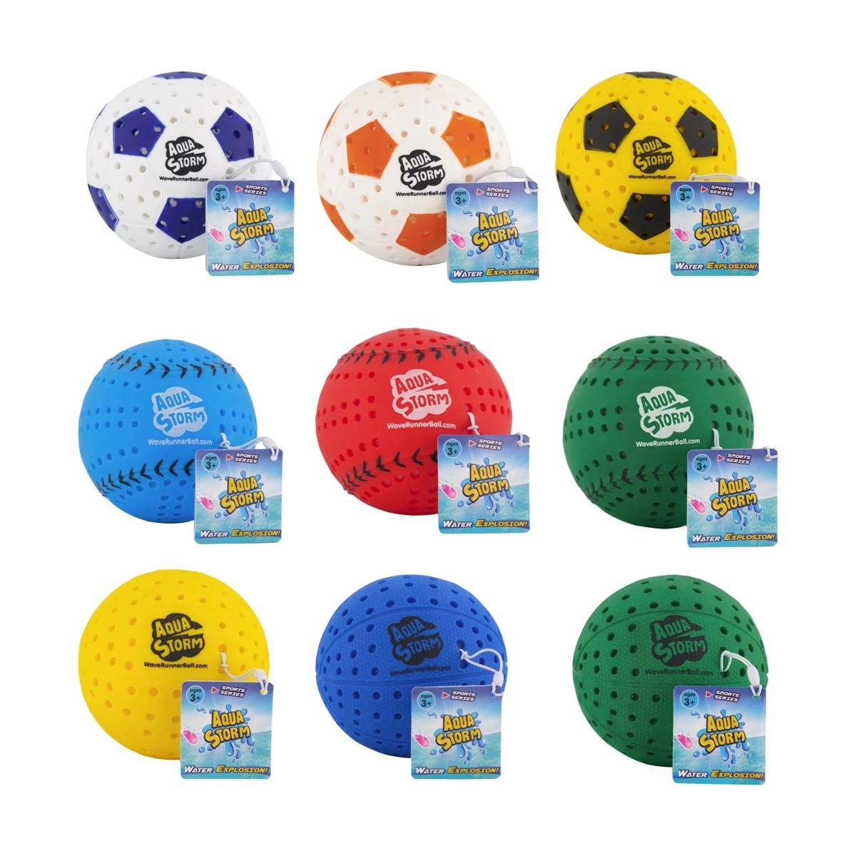 6 Aqua Storm Water Explosion Ball - Assorted, 6 of 6
