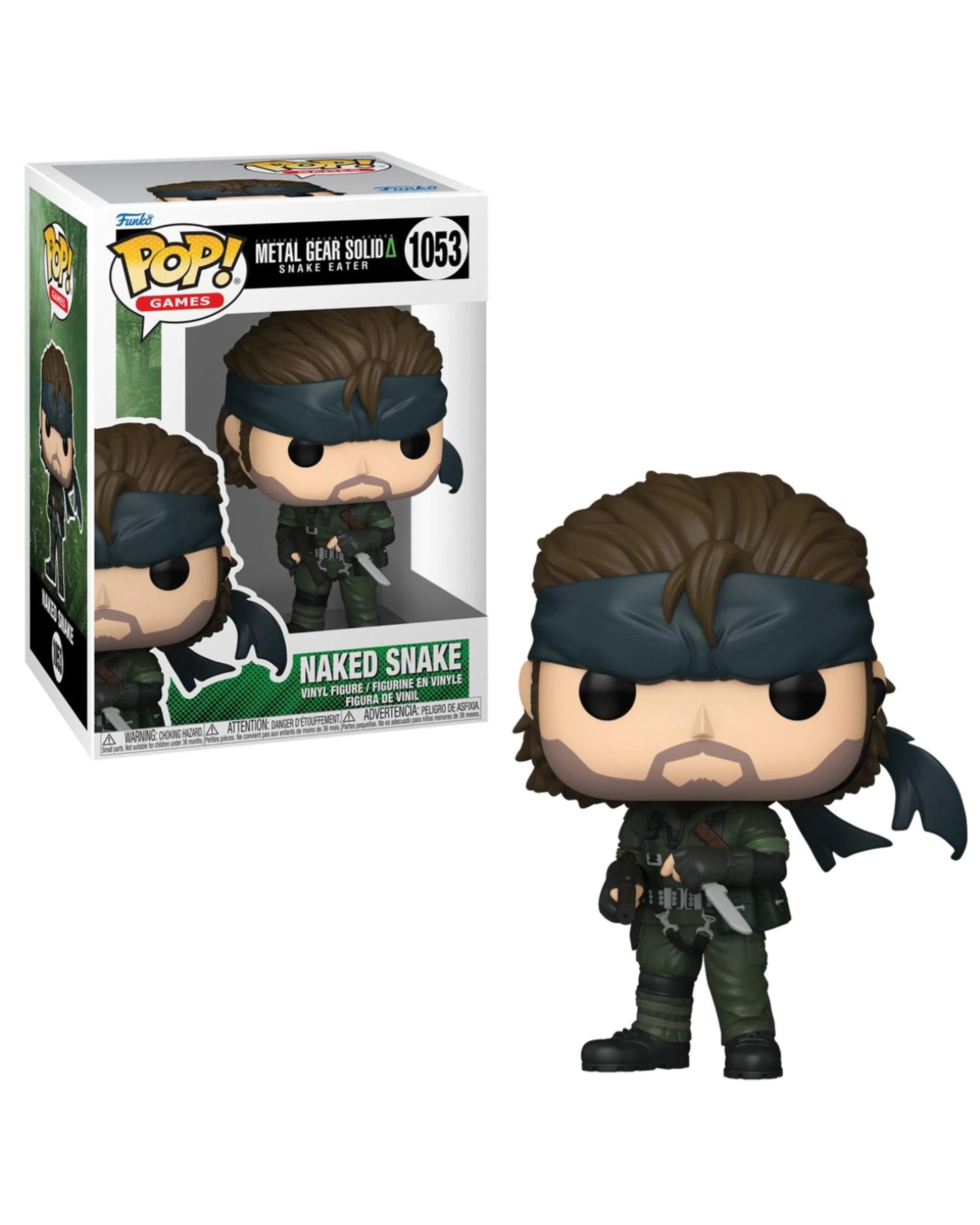 1 Metal Gear Solid Snake Eater Naked Snake Funko POP! Vinyl, 1 of 3