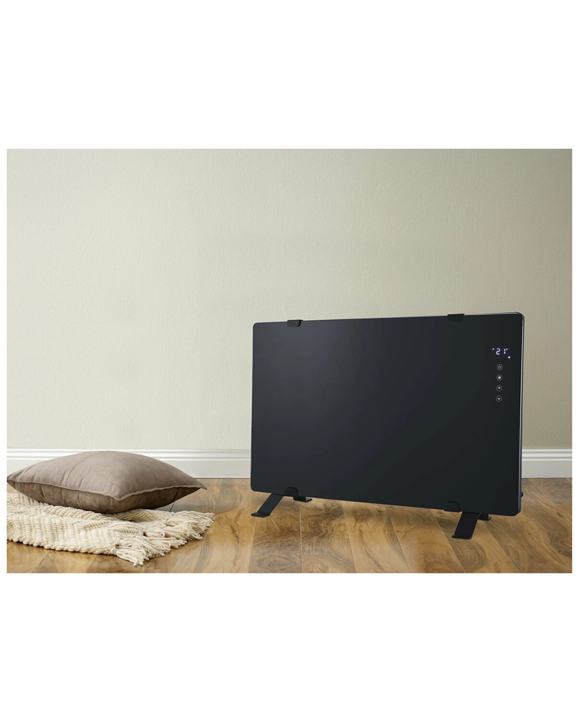 3 Rinnai BEPH Series 1000W Black Glass Electric Panel Heater, 3 of 4