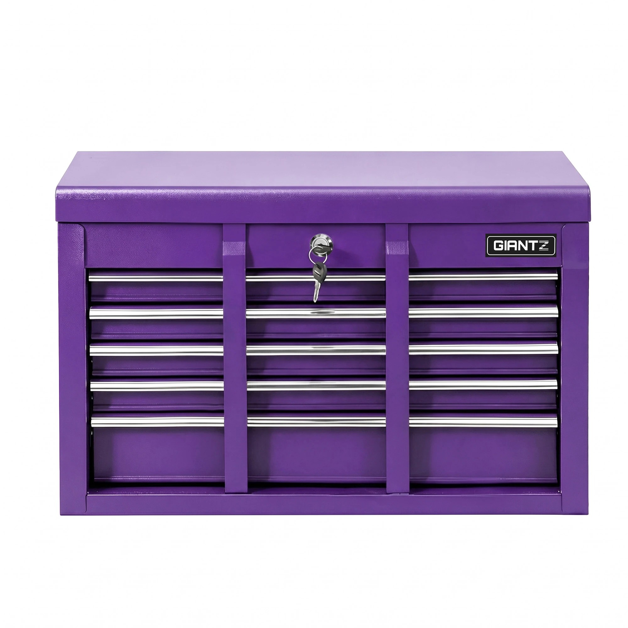 3 Giantz 9-Drawer Tool Cabinet Chest Toolbox Heavy Duty Garage Storage Organiser - Purple, 3 of 9