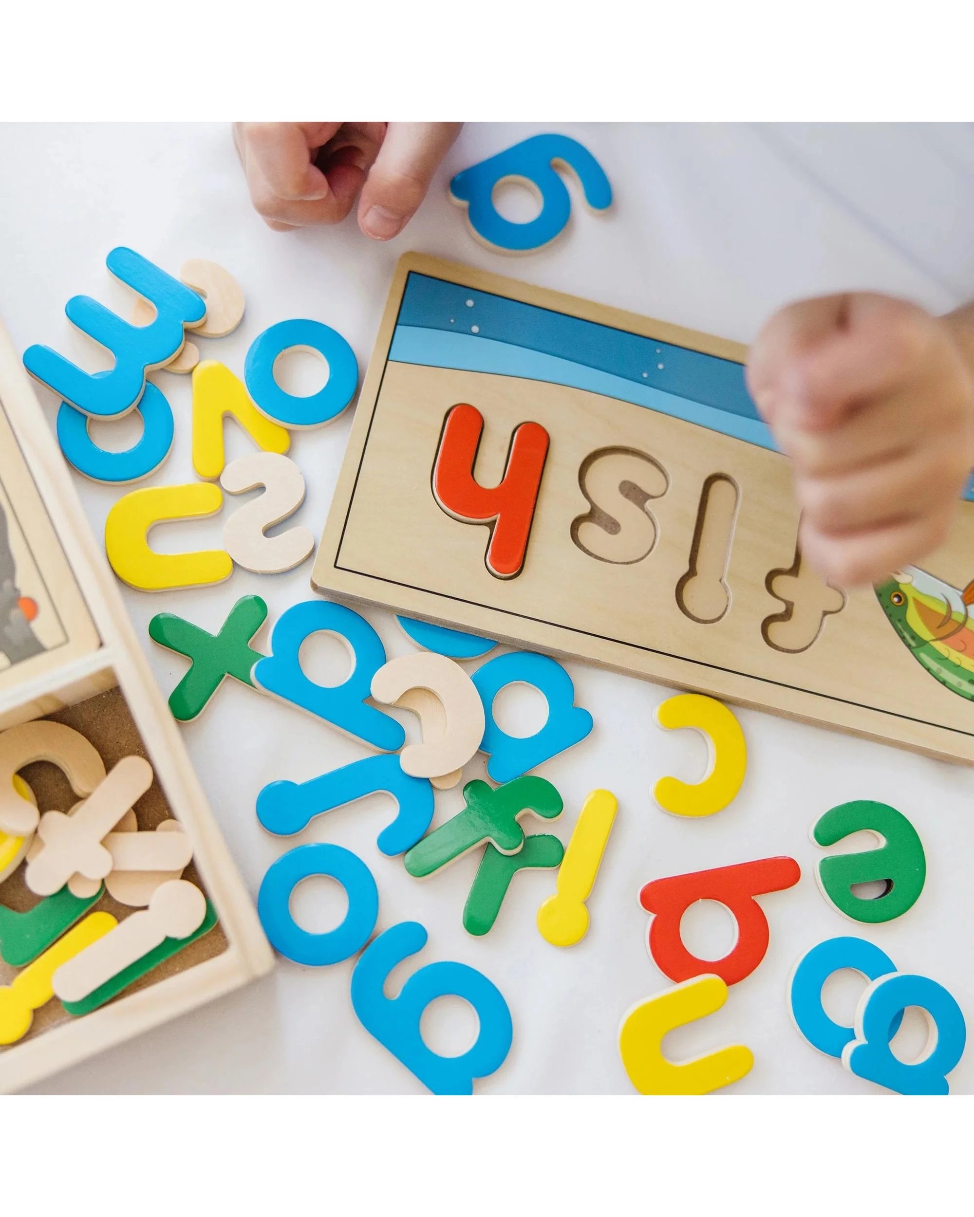 4 Melissa and Doug See and Spell Wooden Learning Toy, 4 of 6