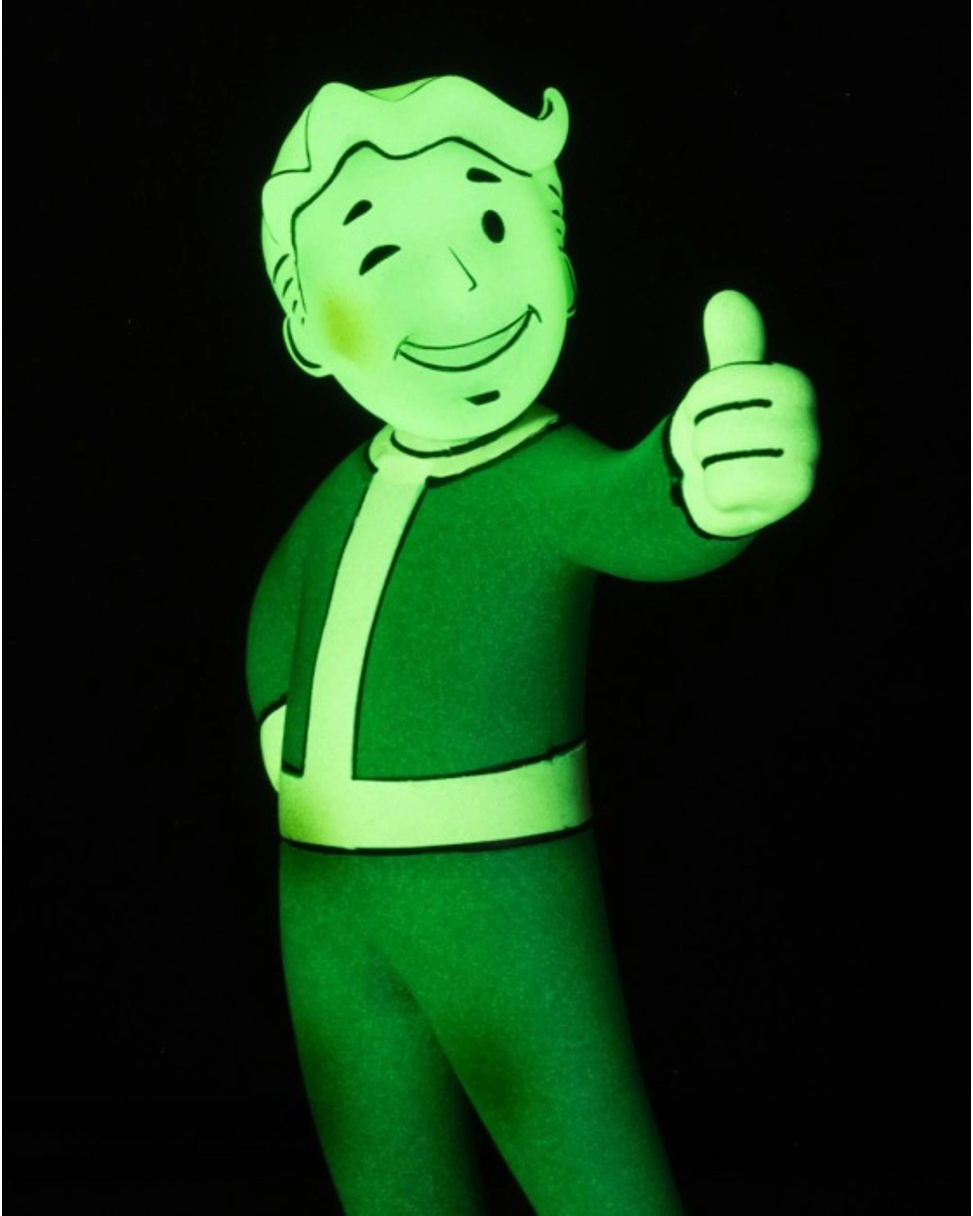 4 McFarlane Movie Maniacs Gold Label Fallout Vault Boy Glow in the Dark 6 inch Posed Figure - Green, 4 of 7