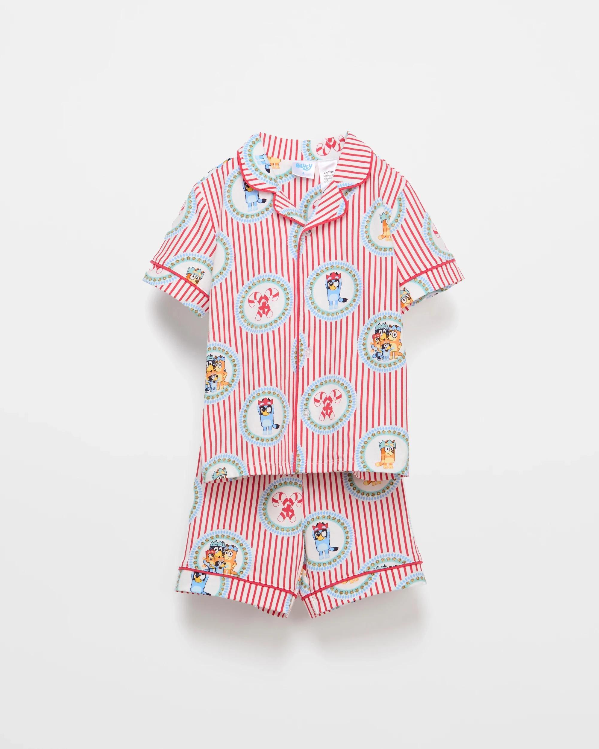 5 Family Matching Christmas Bluey Younger Kids Australian Cotton Pyjama Set BLUEY, 5 of 9