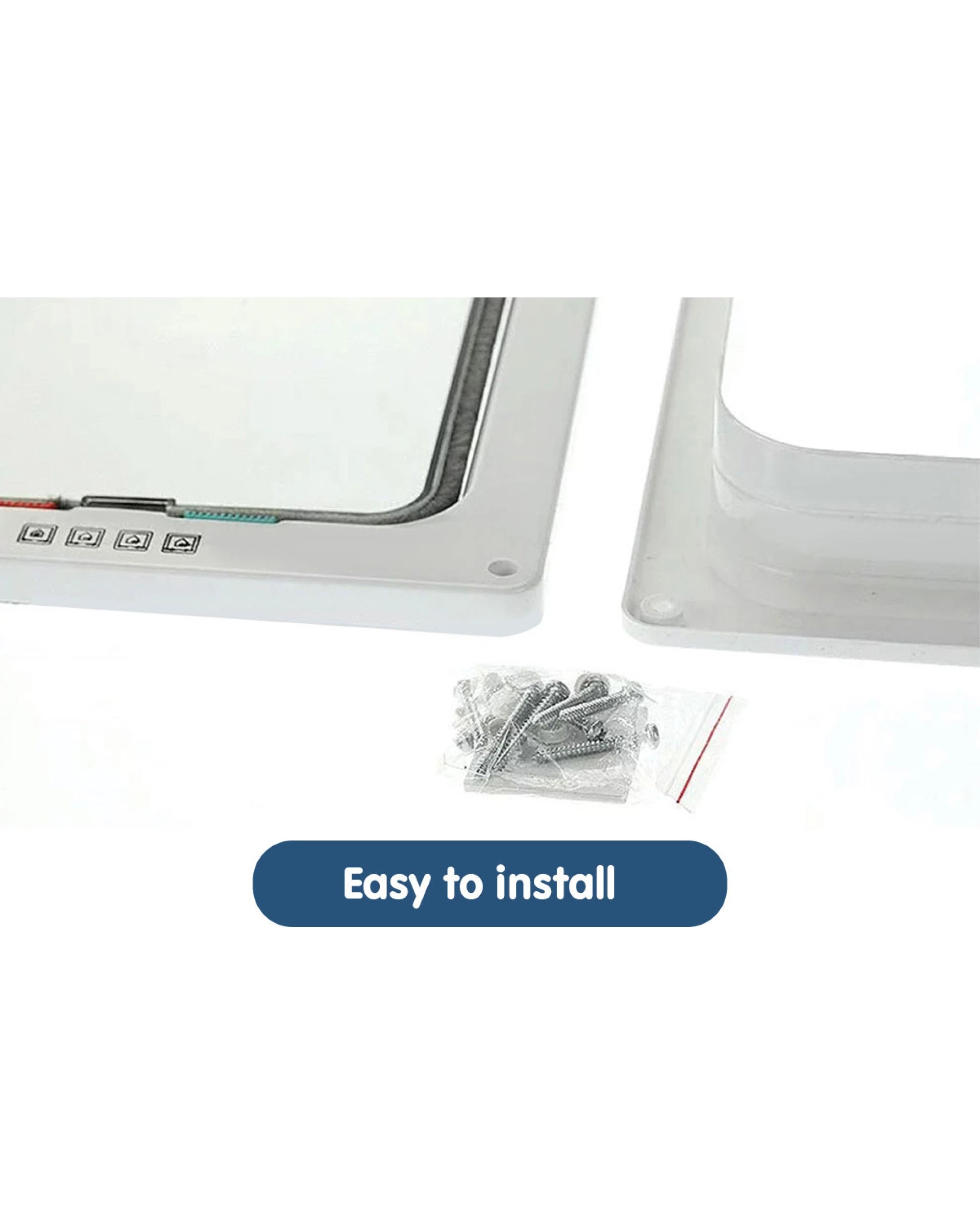 5 Four Way Pet Door - White, 5 of 7