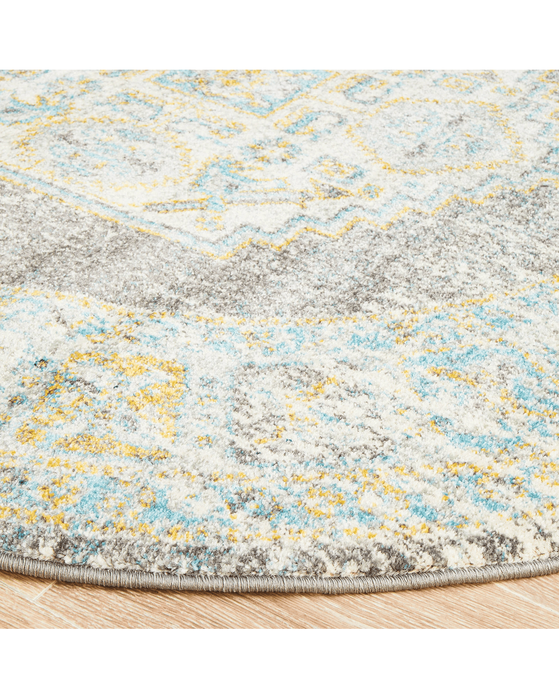 Common Ground Rugs Era 944 200x200cm - Medium Circle Rug - Grey - Kmart