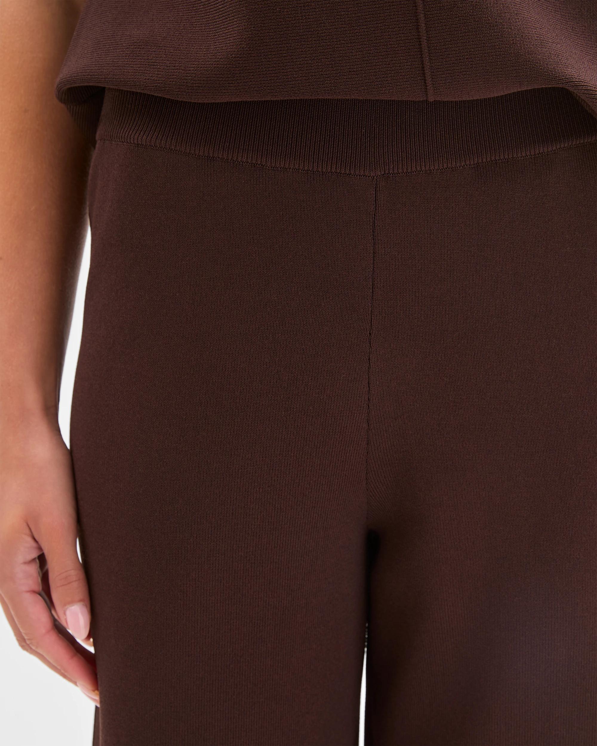 4 Target Petites Petites Crepe Knit Pants ESPRESSO, 4 of 5