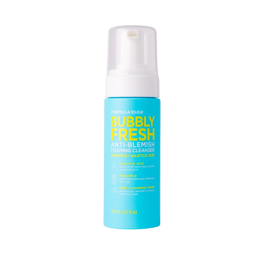 1 Formula 10.0.6 Bubbly Fresh Anti-Blemish Foaming Cleanser 150ml - Pineapple and Salicylic Acid, 1 of 2