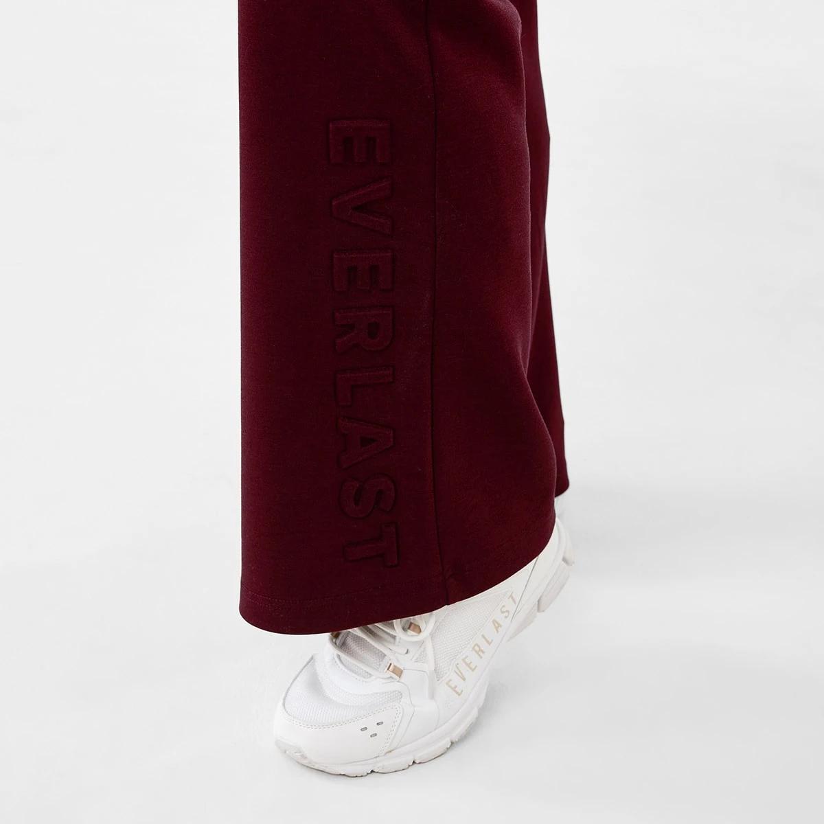 6 Everlast Womens Scuba Flare Trackpants Cherry, 6 of 7