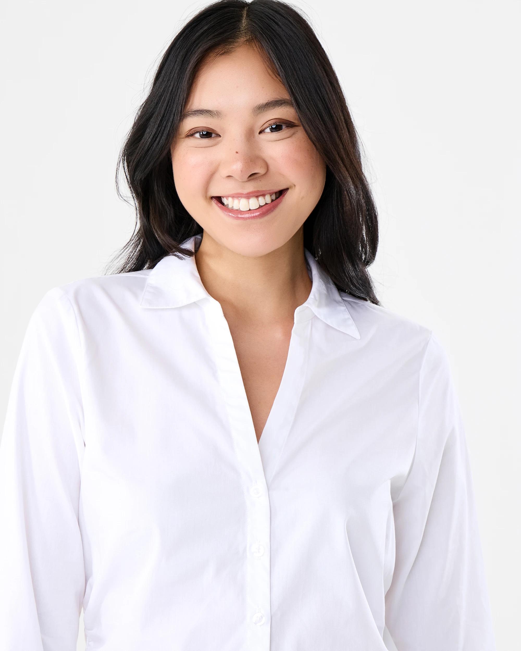 4 Long Sleeve Fitted Shirt White, 4 of 7