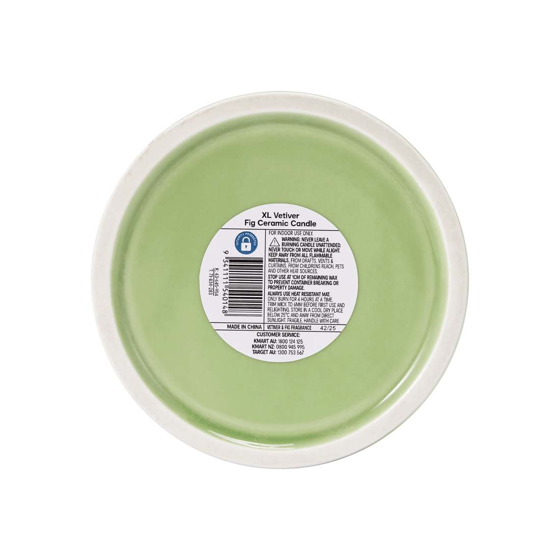 6 XL Vetiver Fig Pure Soy Wax Ceramic Candle, 6 of 6