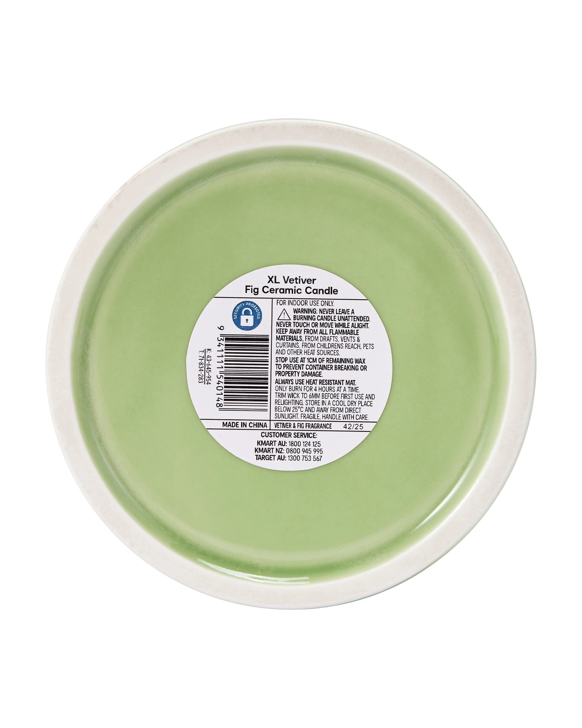 6 XL Vetiver Fig Soy Wax Ceramic Candle, 6 of 6