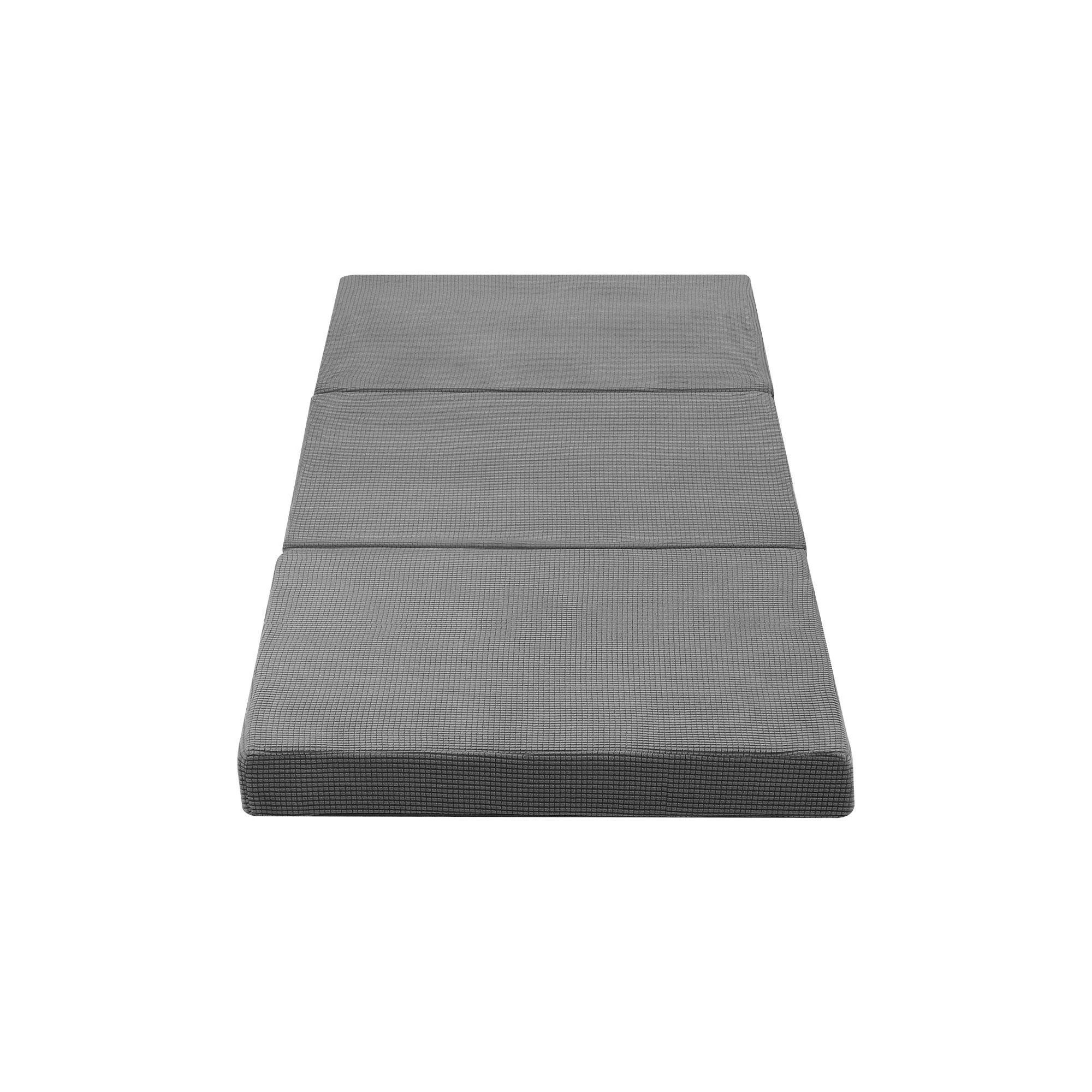 4 Bedra Bedding Folding Foam Mattress Single Sofa Bed Lounge Foldable Sleeping Camping Mat - Grey, 4 of 7