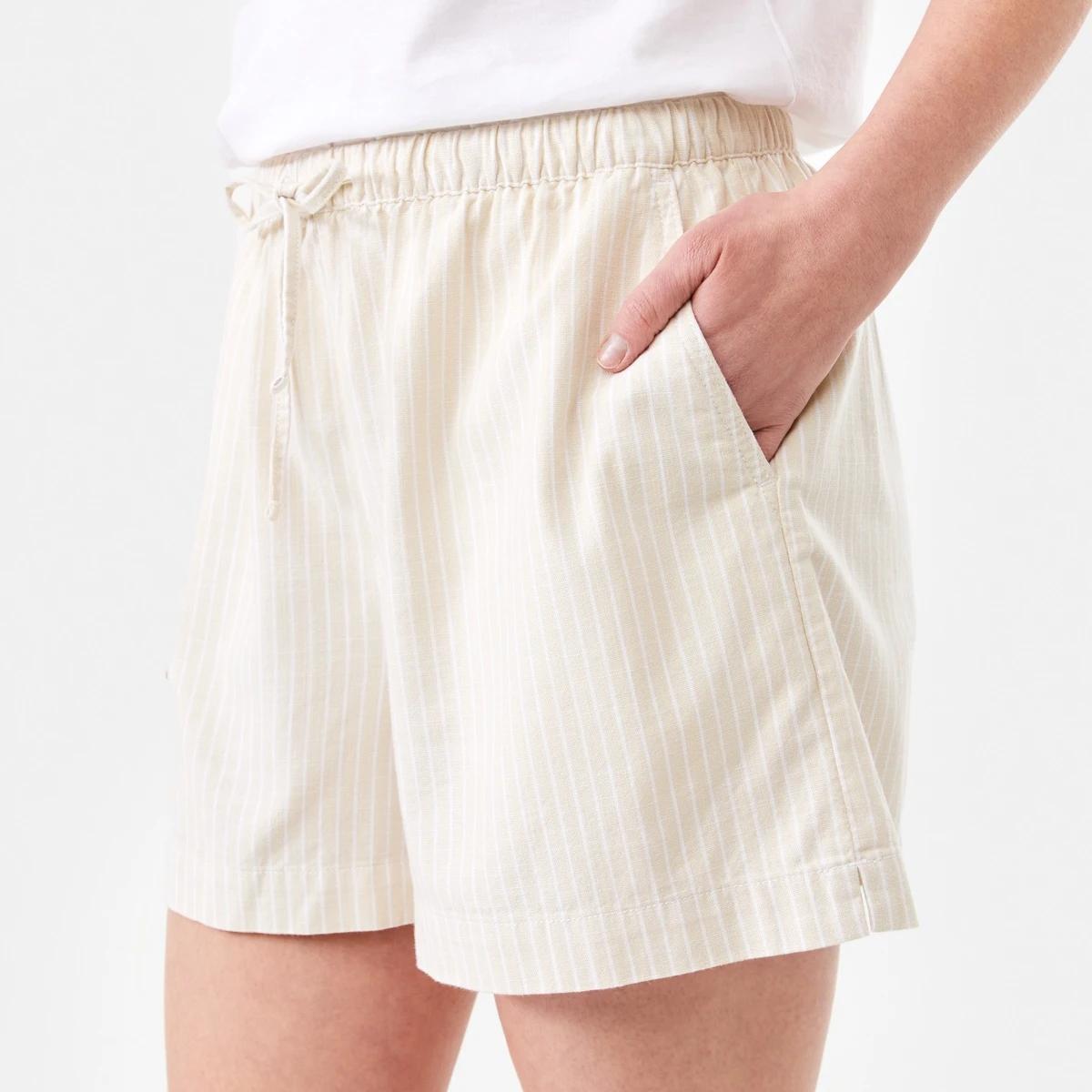 2 Tie Waist Shorts Yellow St, 2 of 6
