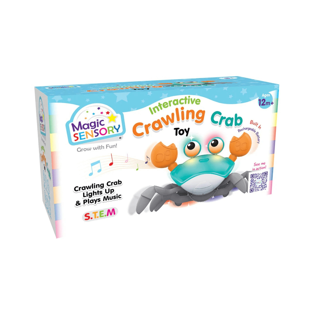 6 Magic Sensory Interactive Crawling Crab Toy - Blue, 6 of 6