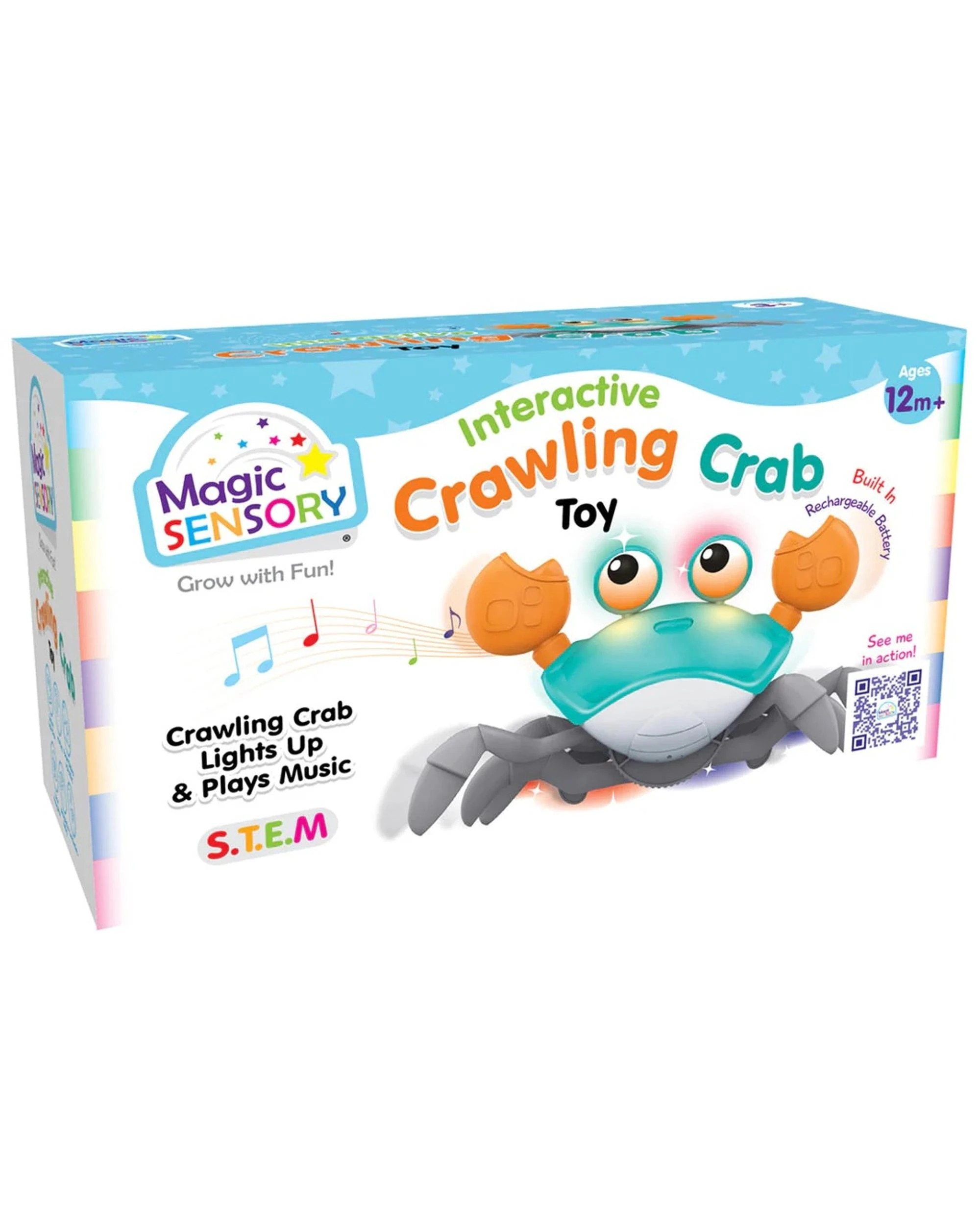 6 Magic Sensory Interactive Crawling Crab Toy - Blue, 6 of 6