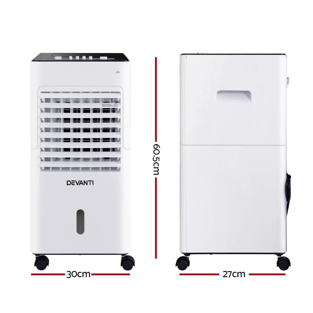2 Devanti Evaporative Air Cooler Conditioner 6L - White, 2 of 7