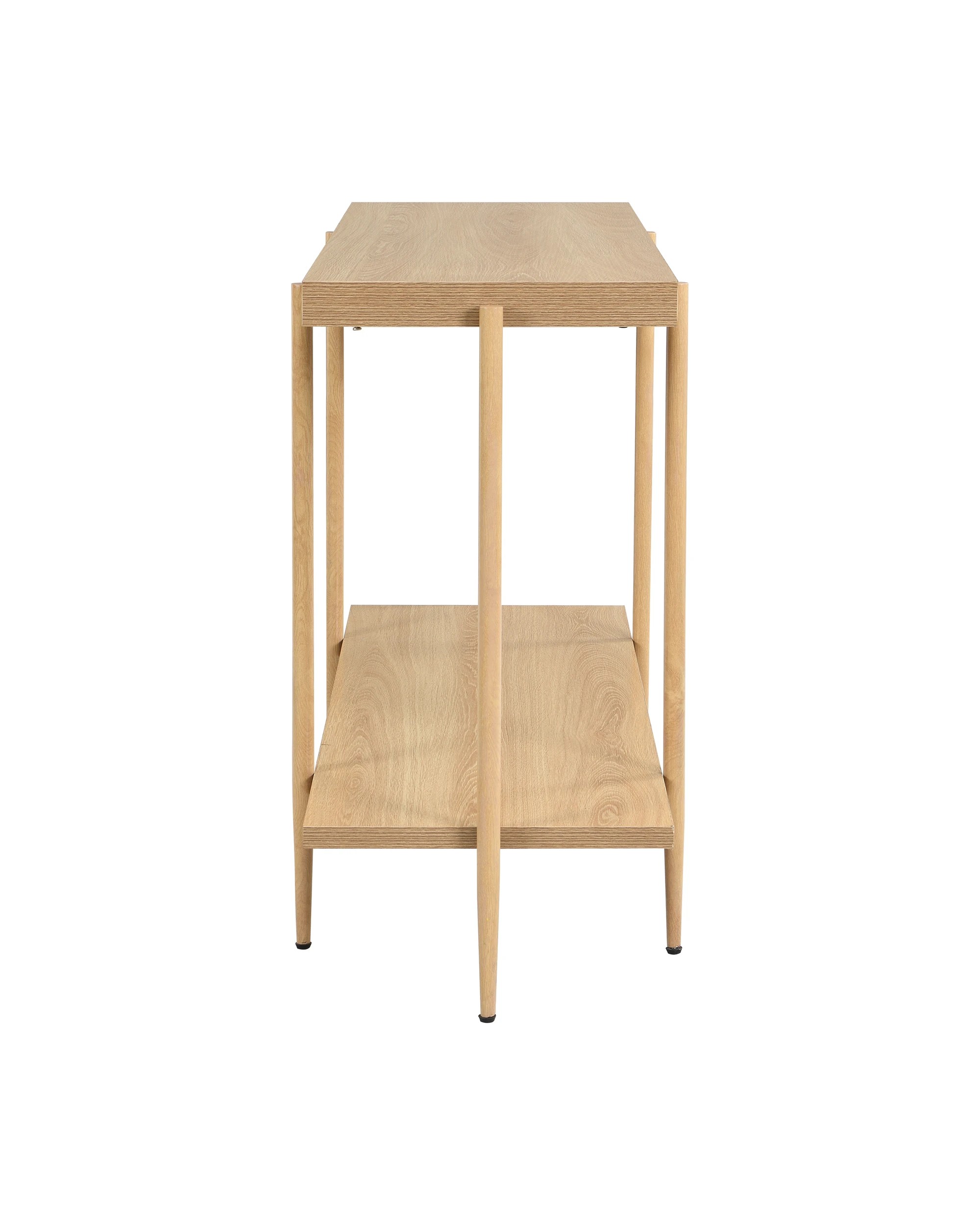 5 IHOMDEC MDF Console Sofa Table - Brown, 5 of 10