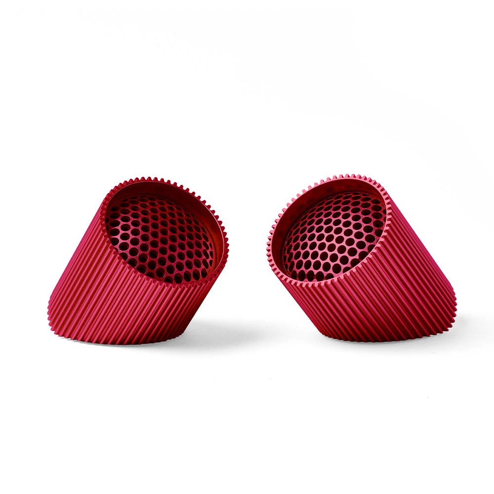 1 Lexon Ray Set Of Magnetic Bluetooth Speakers - Red, 1 of 6