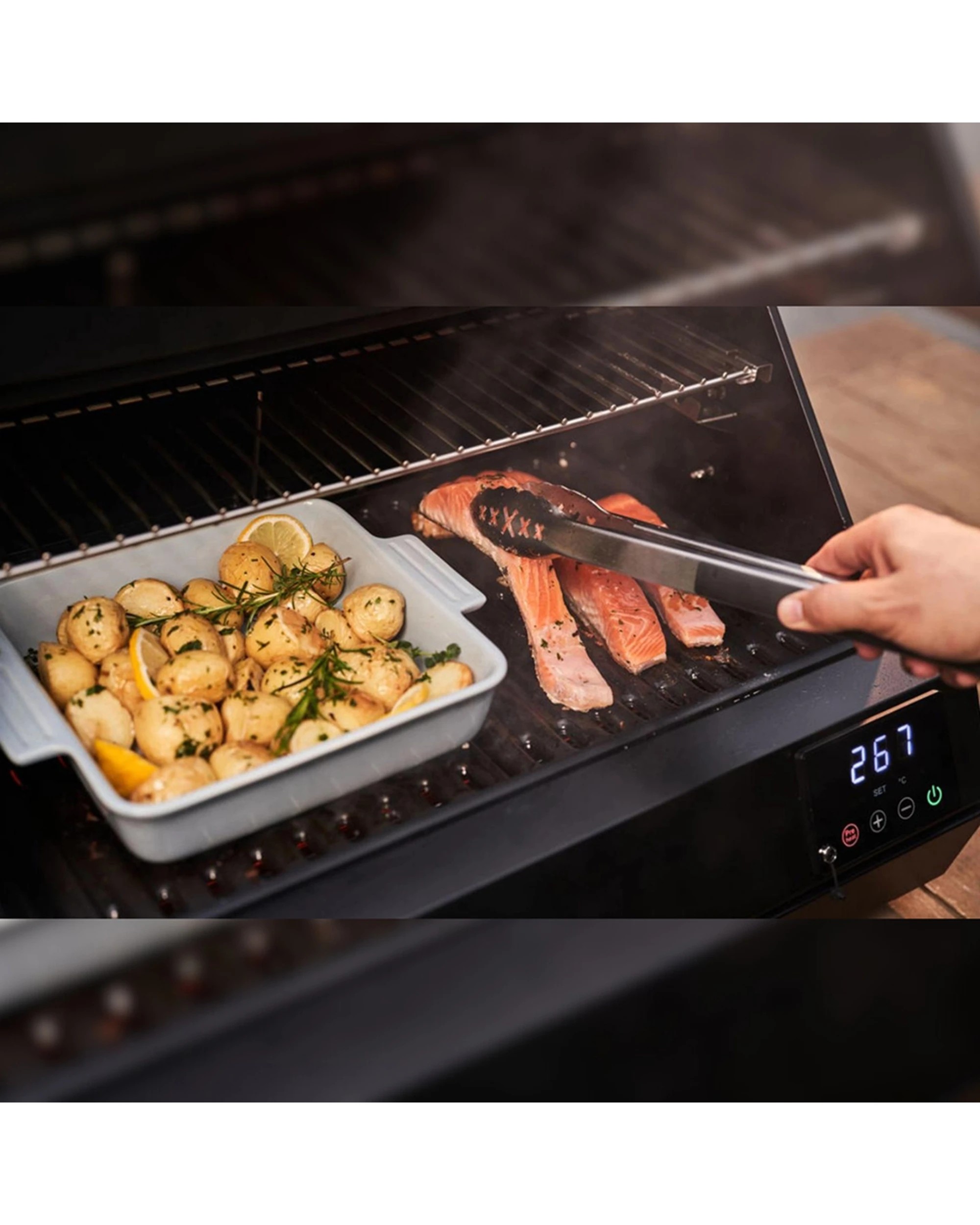 3 Crossray Portable Electric Barbecue BBQ Grill 2200W - Black, 3 of 5