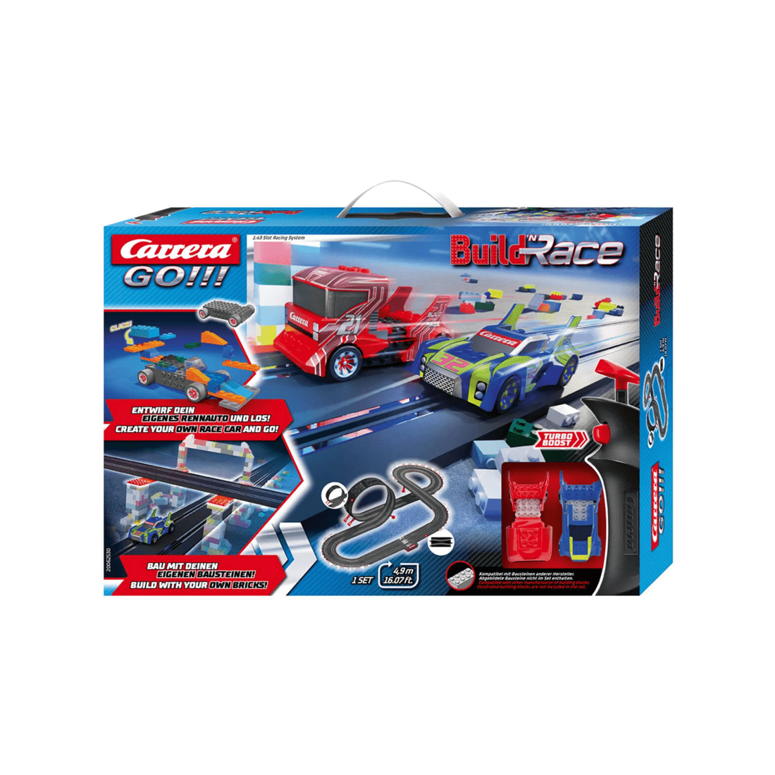 1 Carrera GO!!! Build 'n Race 4.9m Slot Car Set, 1 of 4