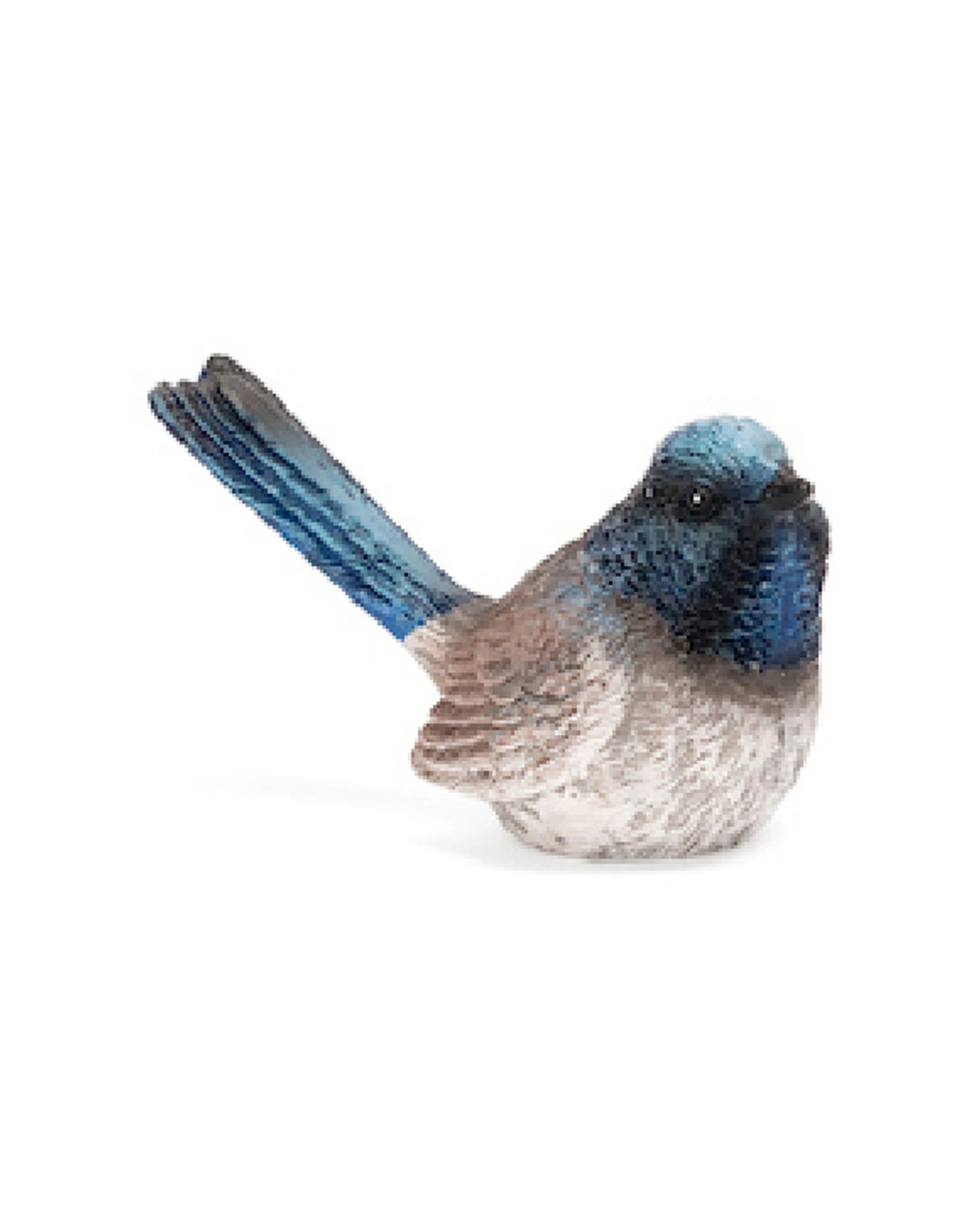 2 Alfresco 4x Garden 7cm Fairy Wren Bird Ornament Decor - Multi, 2 of 2