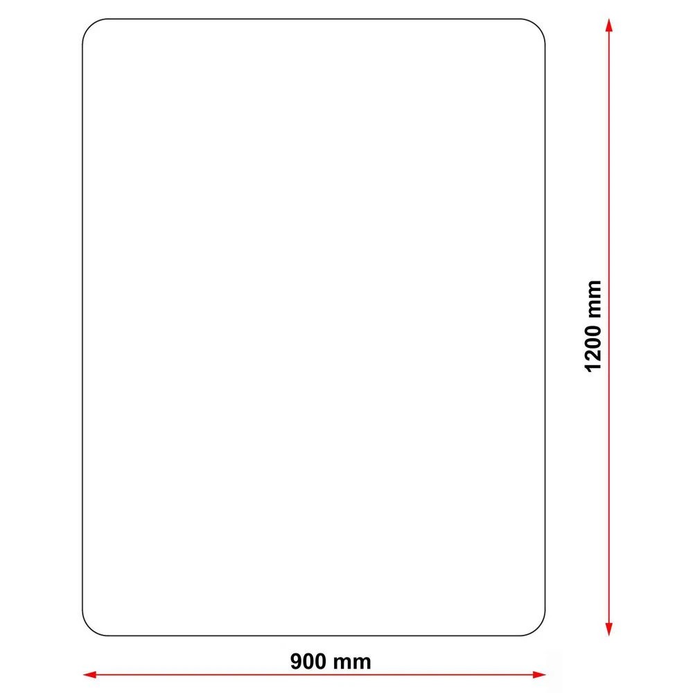3 Heavy Duty Chair Mat 900x1200 Rectangle Suits 9mm Carpet, 3 of 5