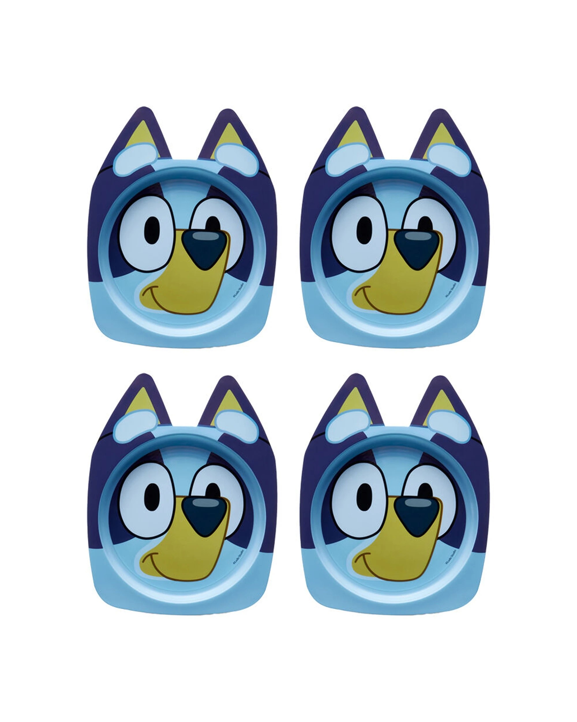 1 The First Years Bluey Character Children's Plate with Suction Base BPA Free 4PK - Blue, 1 of 7