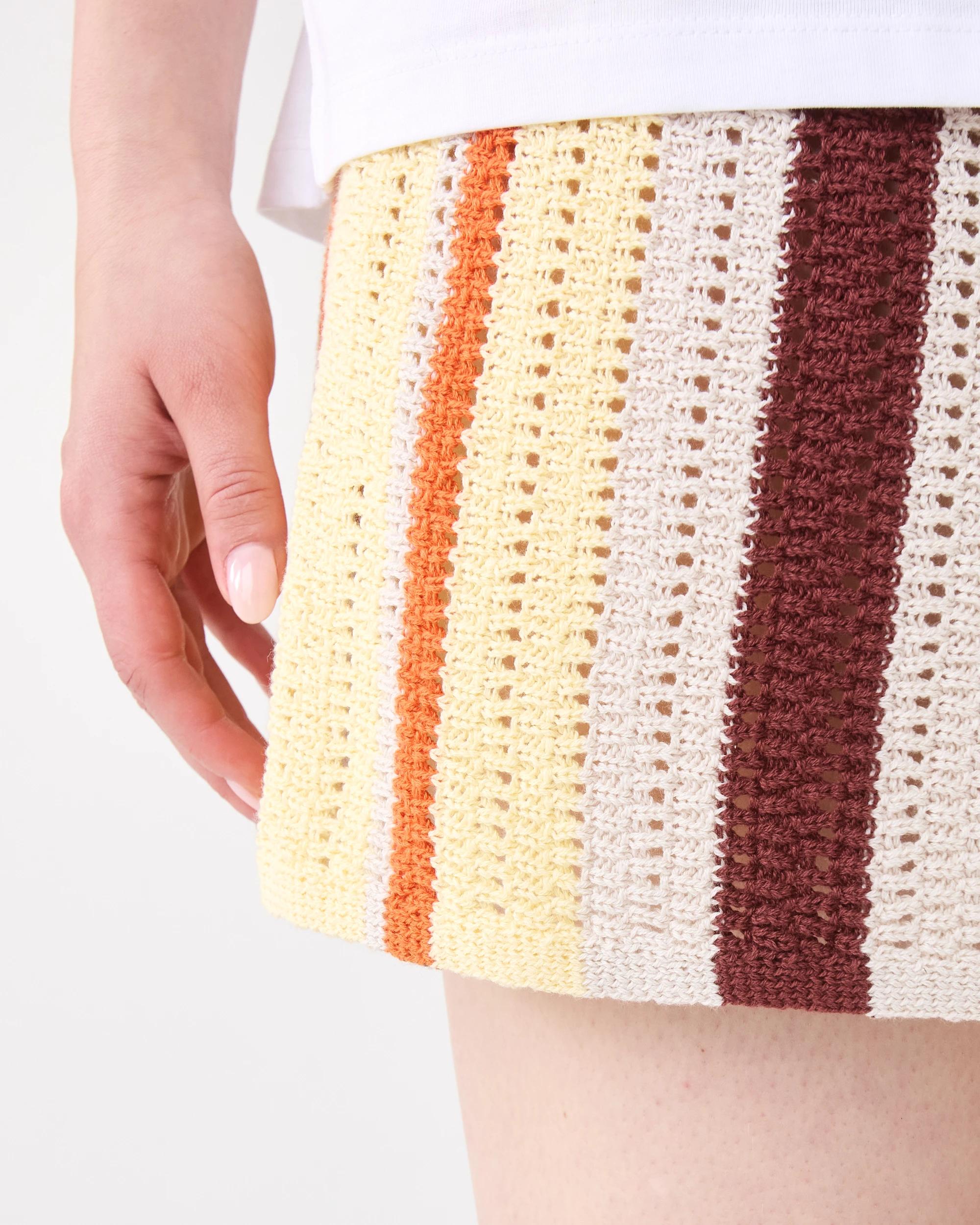 6 Crochet Mini Skirt Multi Strp, 6 of 7