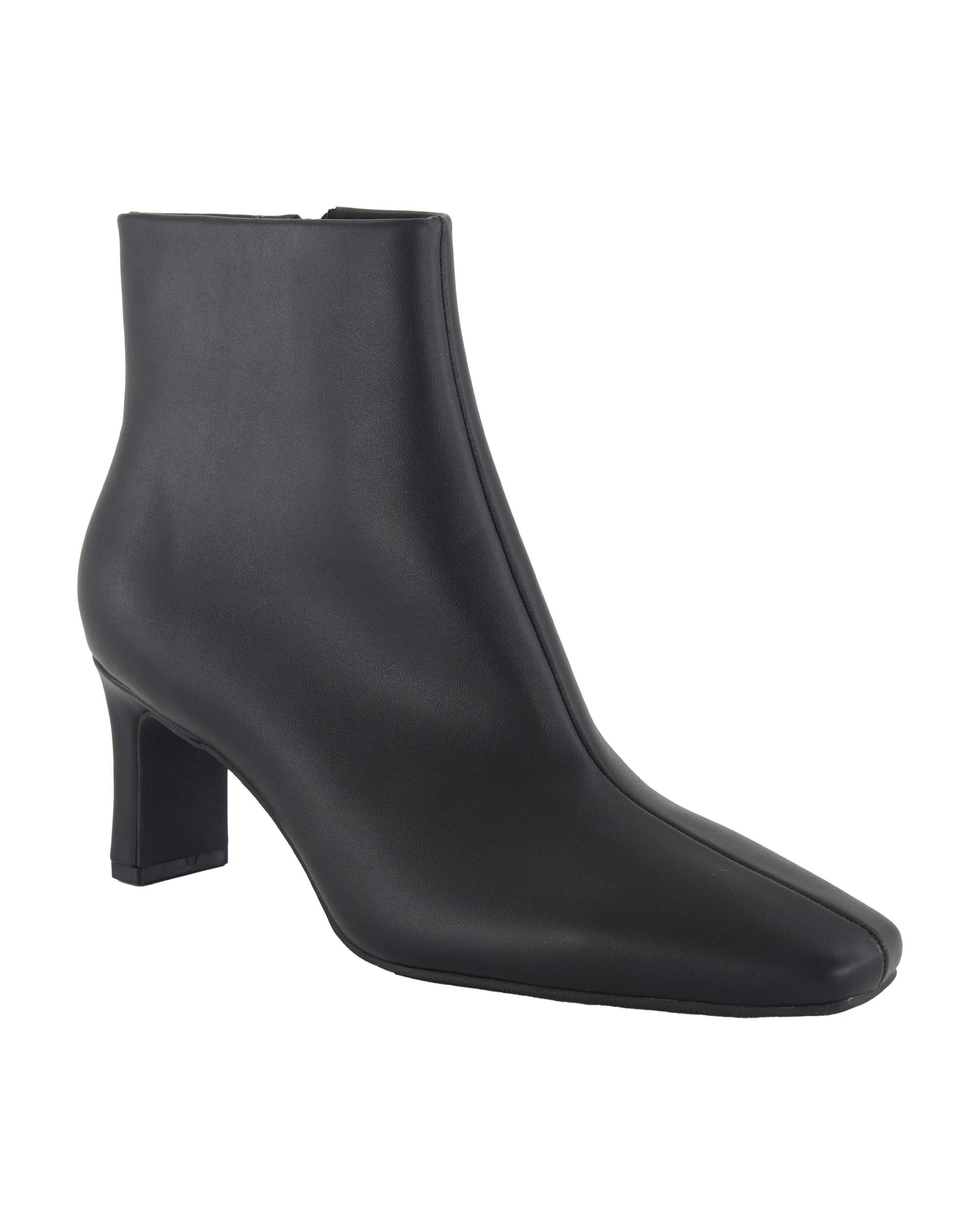 1 Straight Heel Ankle Boots Black, 1 of 5