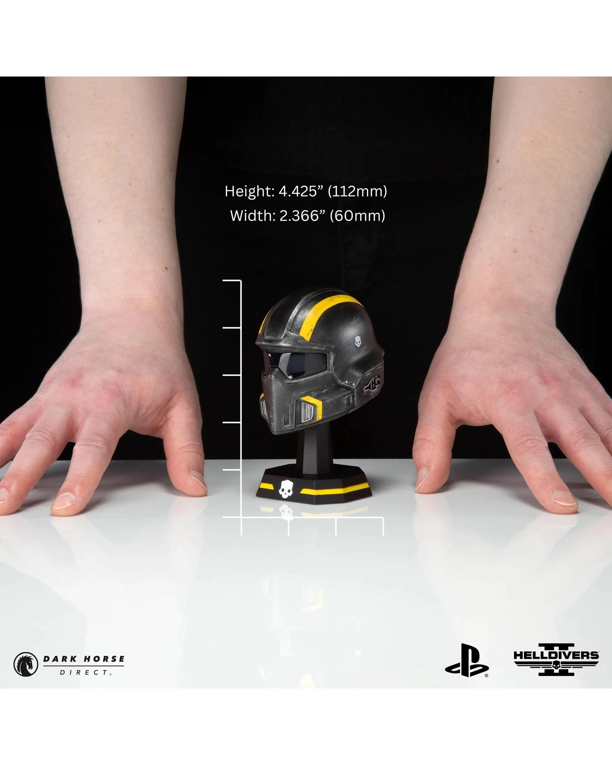 3 Helldivers 2 B-01 Tactical Helmet 1:4 Scale Replica, 3 of 10