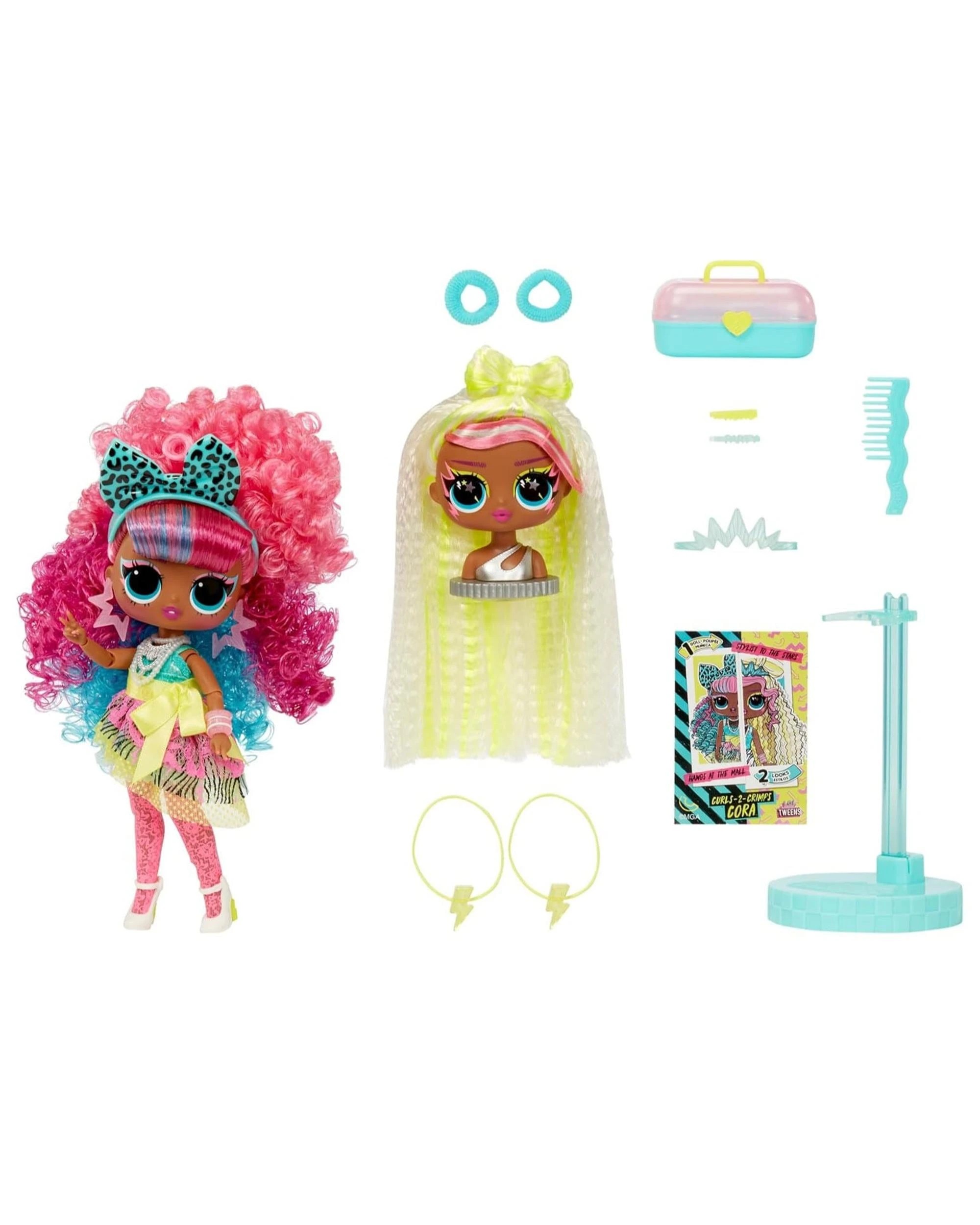 2 L.O.L. Surprise Tweens Surprise Swap Curls-2-Crimps Cora Fashion Doll, 2 of 3