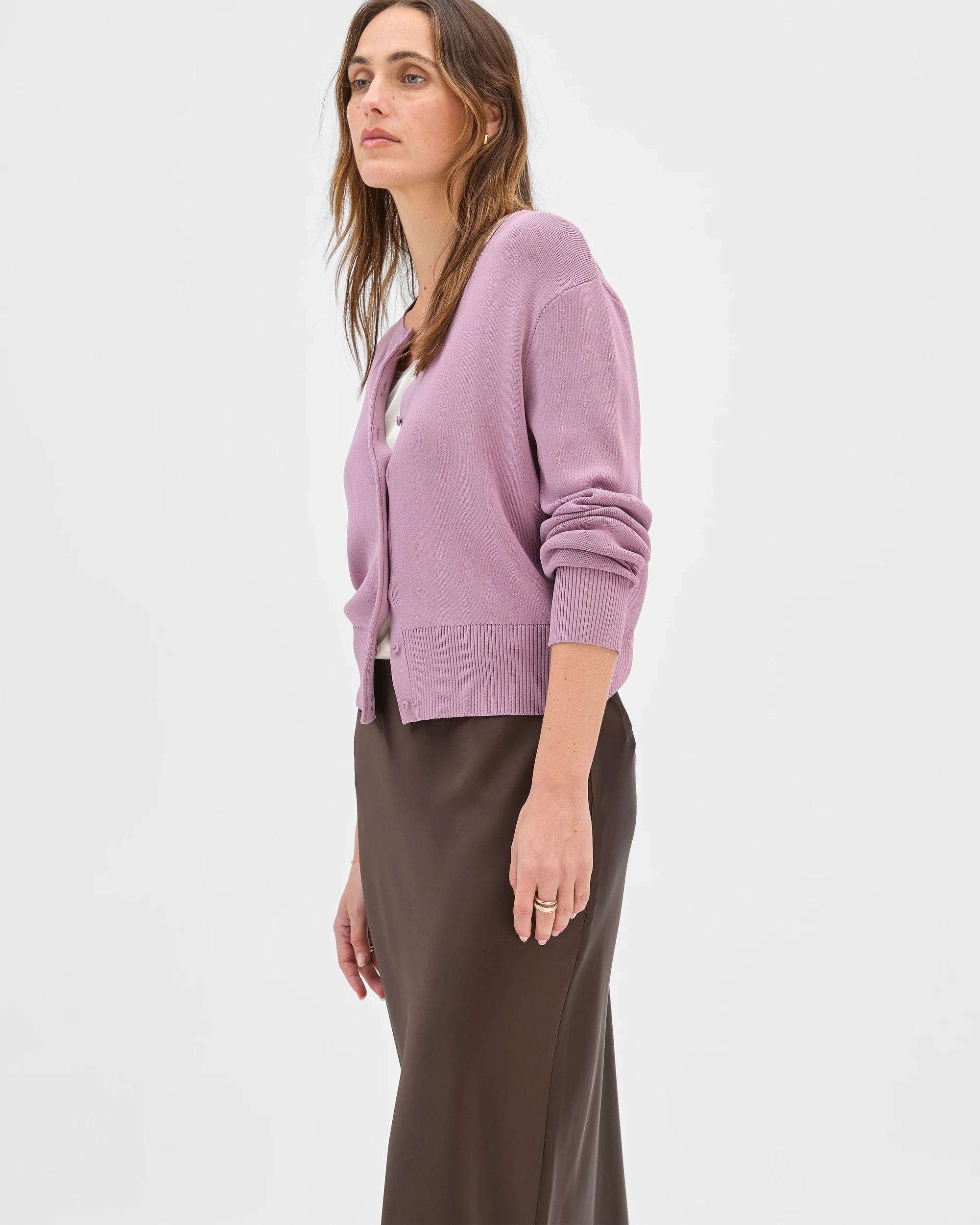 3 Satin Bias Cut Midi Skirt - Preview COFFEE BEAN, 3 of 7