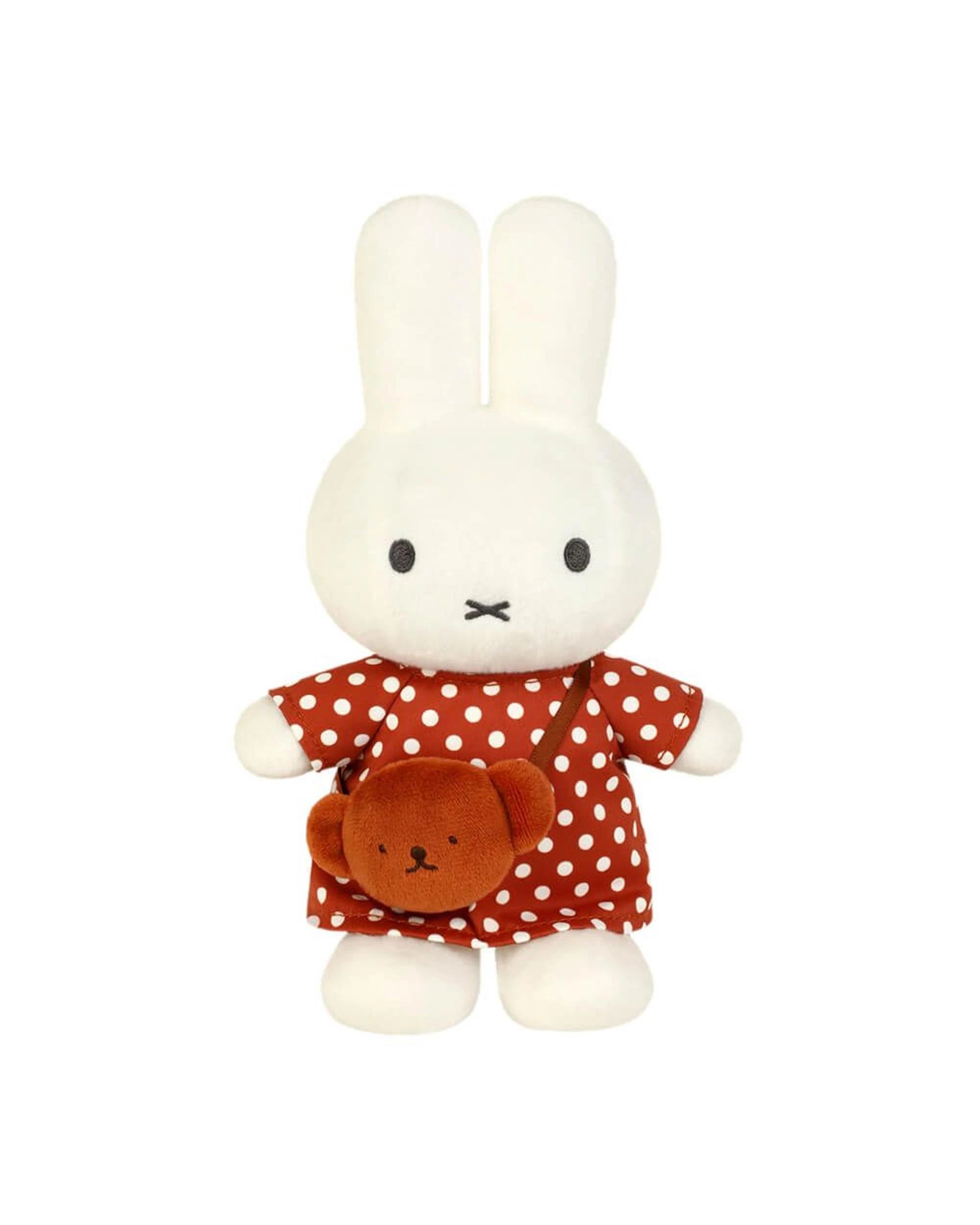 1 Miffy Polka Dot Dress With Boris Bag 24cm Plush, 1 of 5