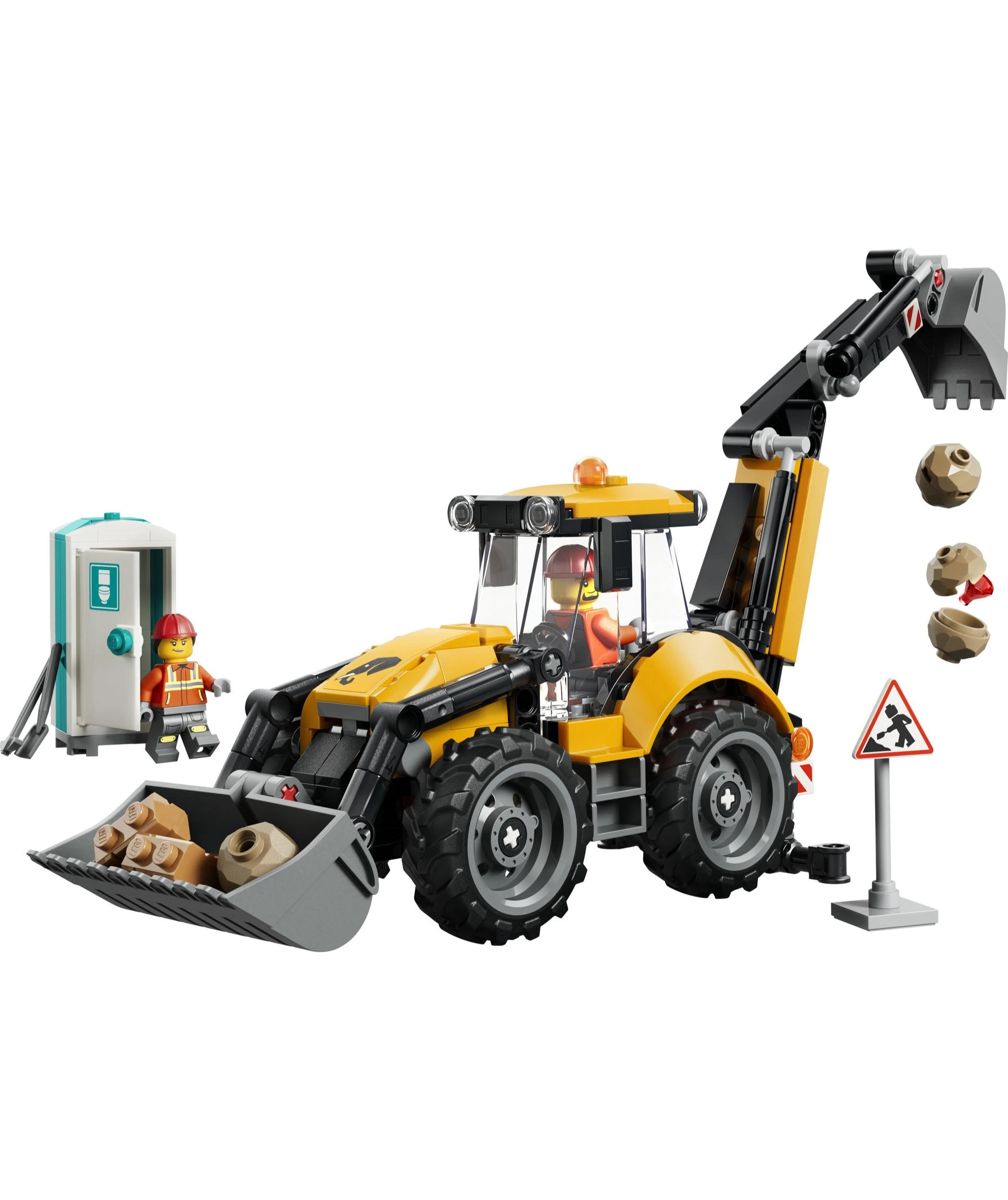 2 LEGO City Yellow Backhoe Loader 60480, 2 of 9