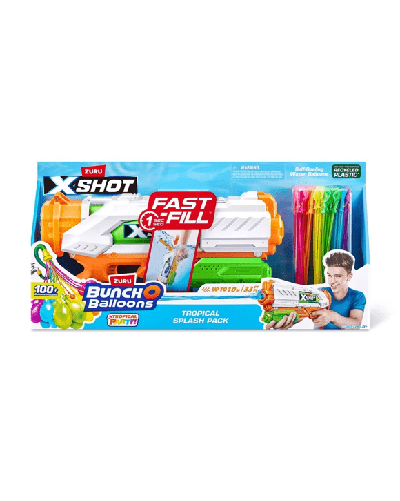 Zuru X-SHOT Bunch O Balloons Tropical Party Self-Sealing Water Balloons