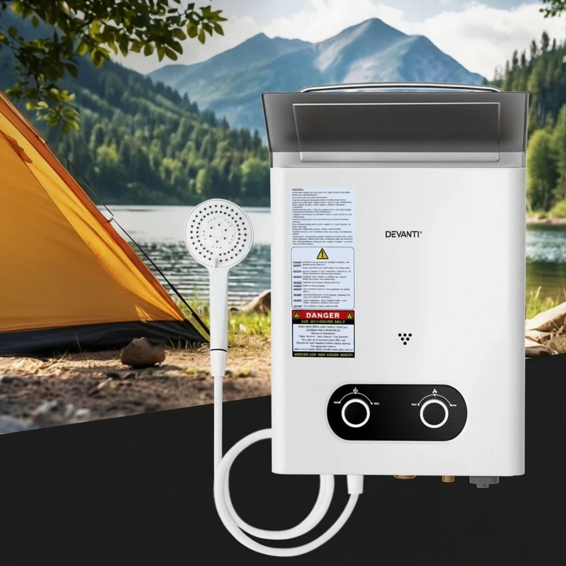 4 Devanti Portable Gas Water Heater LPG-powe System  With Pump - Multi, 4 of 7