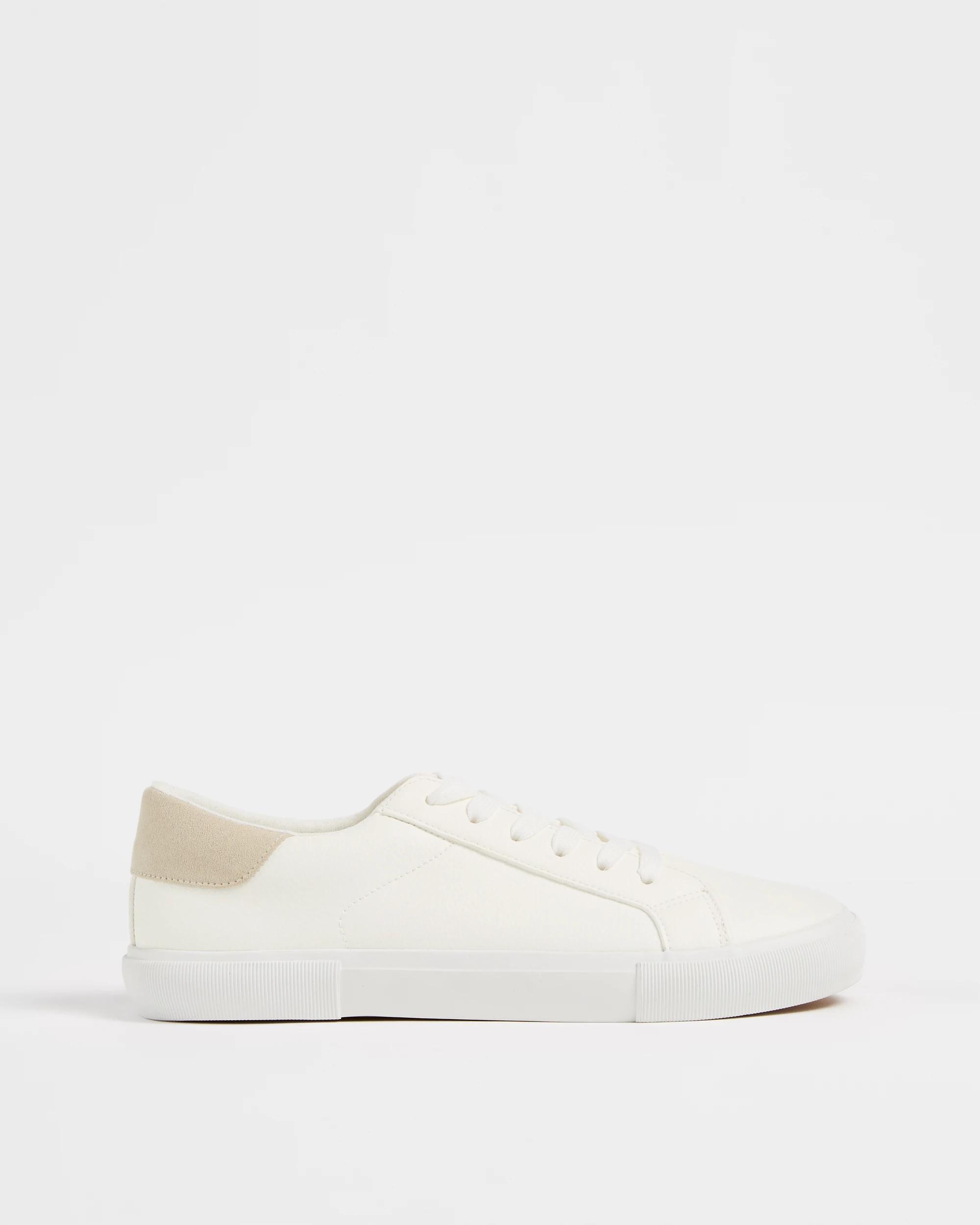 1 Target Mens Pebble Pu Sneaker WHITE, 1 of 3