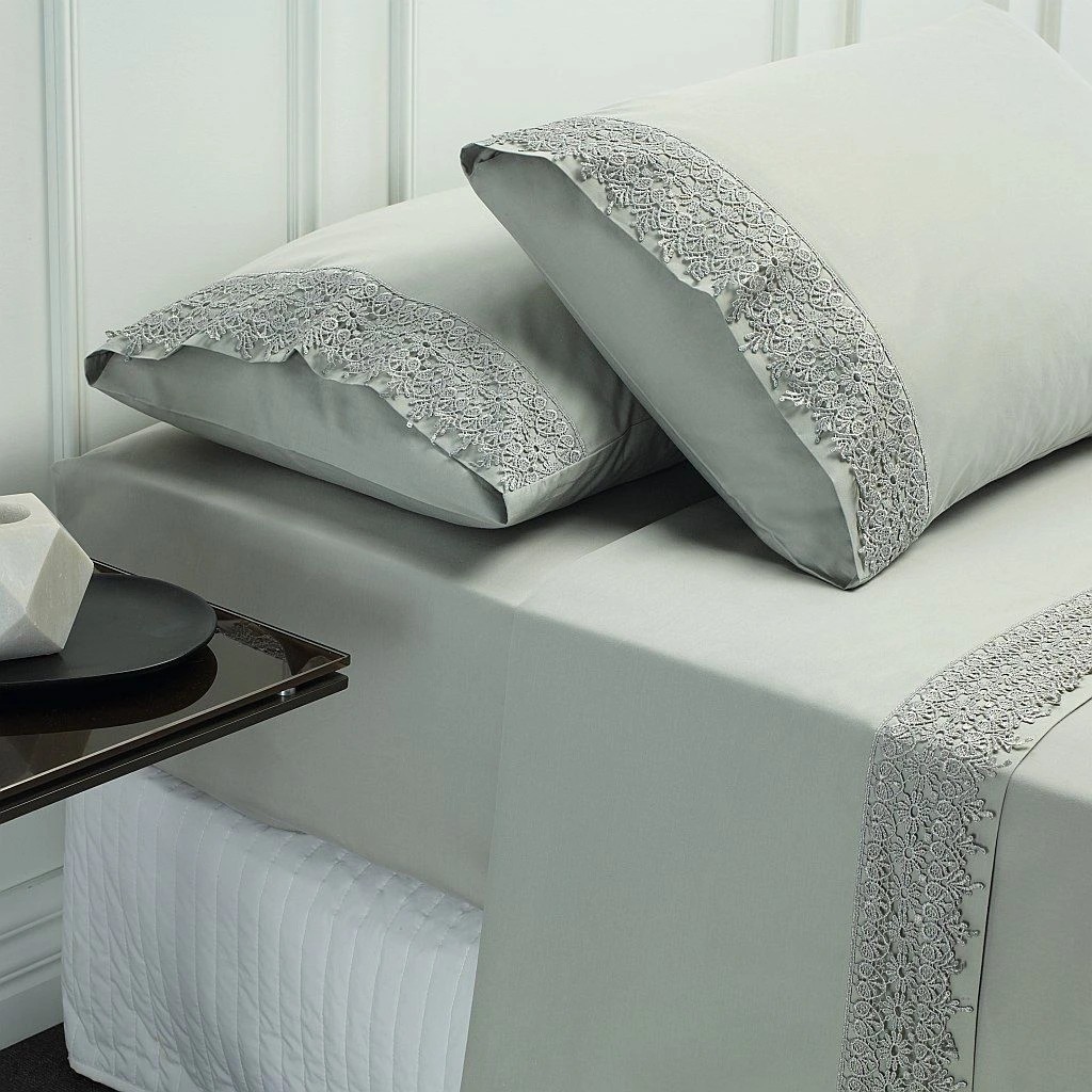 1 Style & Co 1000TC Egyptian Cotton Hotel Collection Valencia Sheet Set - Queen/King - Silver, 1 of 1